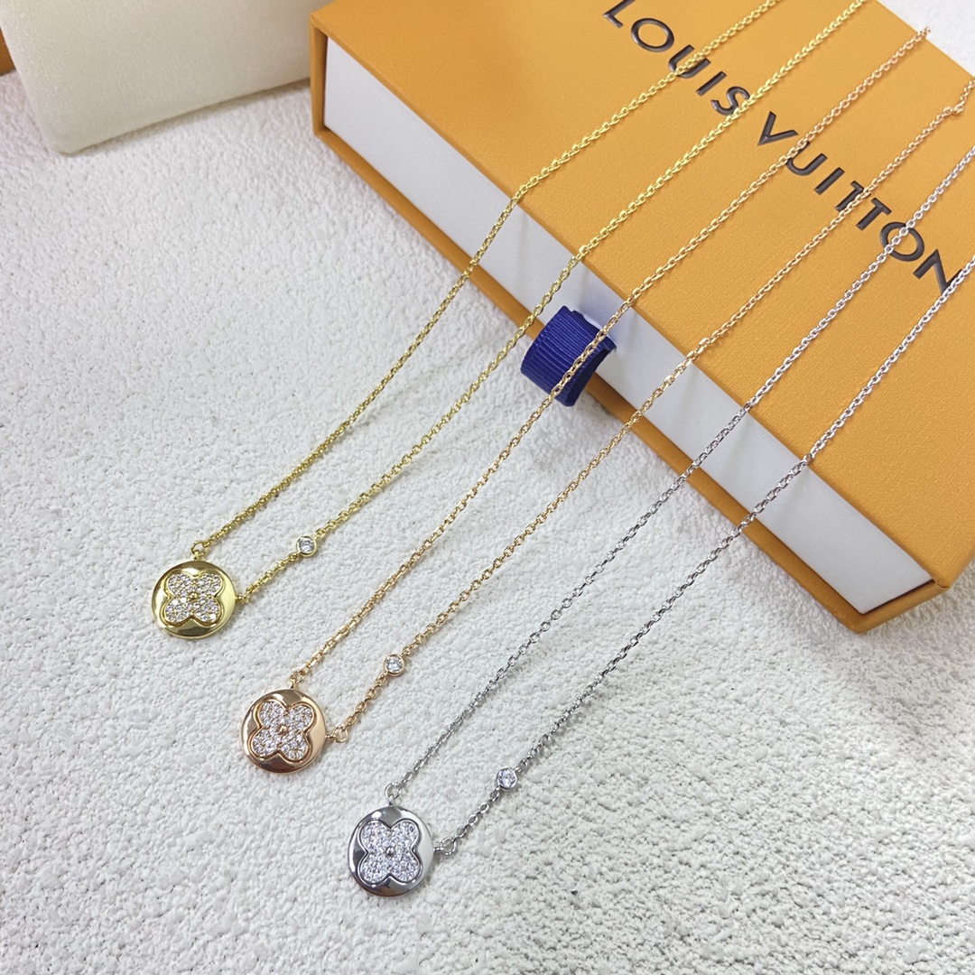 Louis Vuitton Diamond Sun Pendant Necklace - Original Replica Club