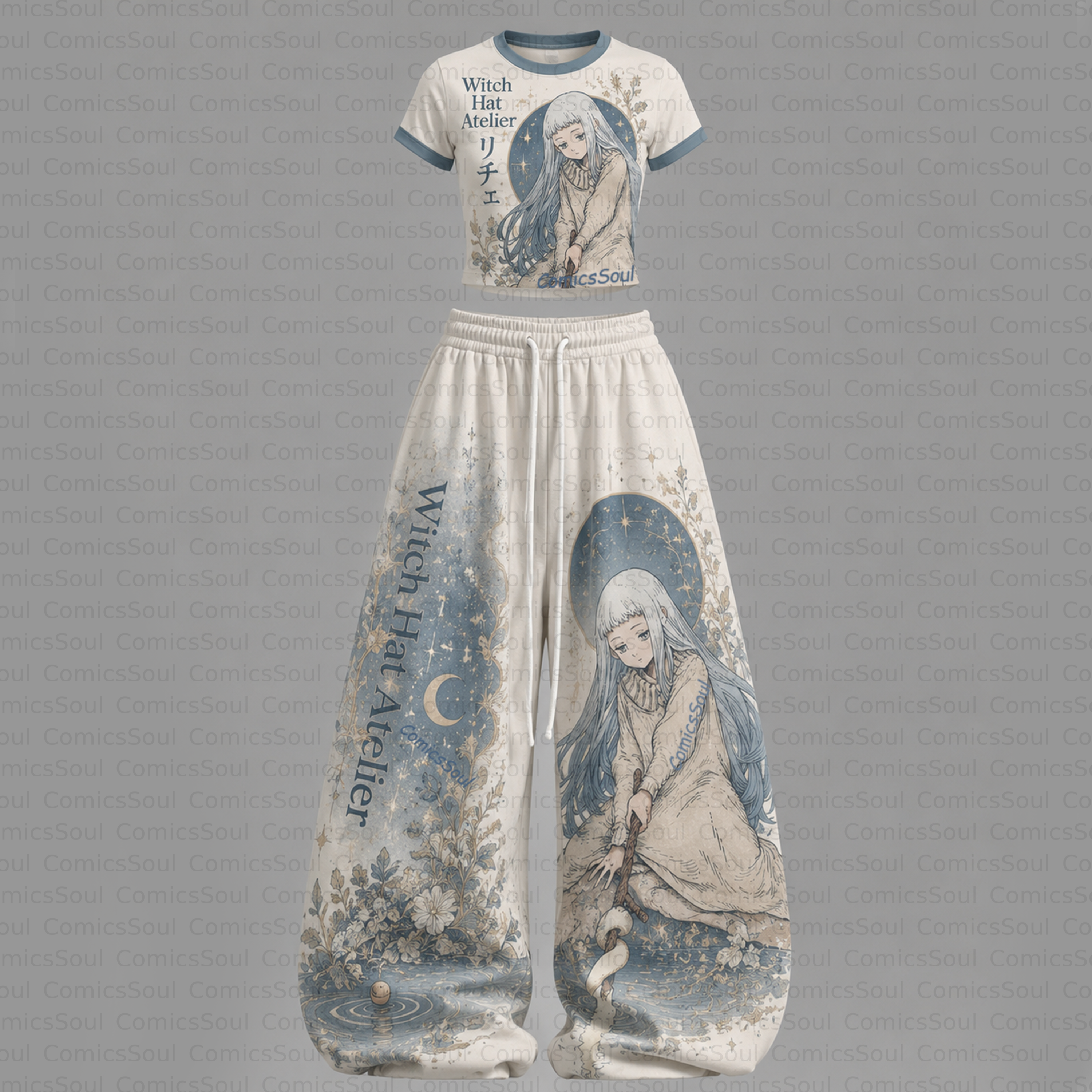 Witch Hat Atelier T-Shirt & Elasticated Trousers Two-Piece Set