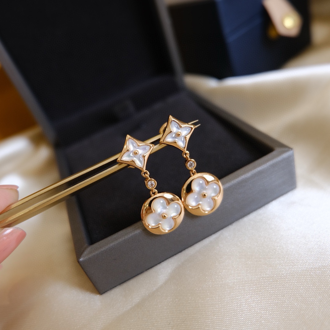 Louis Vuitton Color Blossom Long Earrings - Original Replica Club