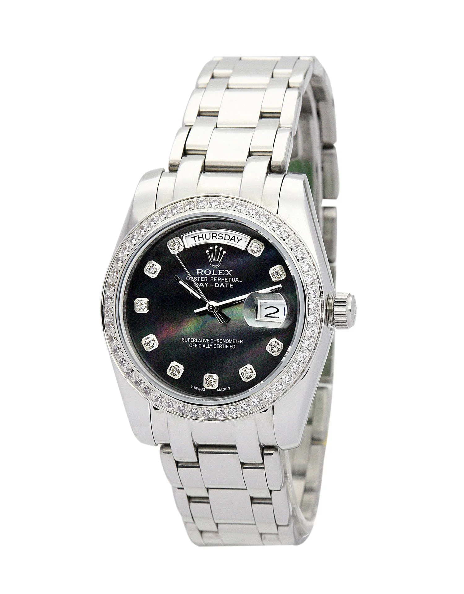 Rolex Day-Date 36mm Black Dial 118346