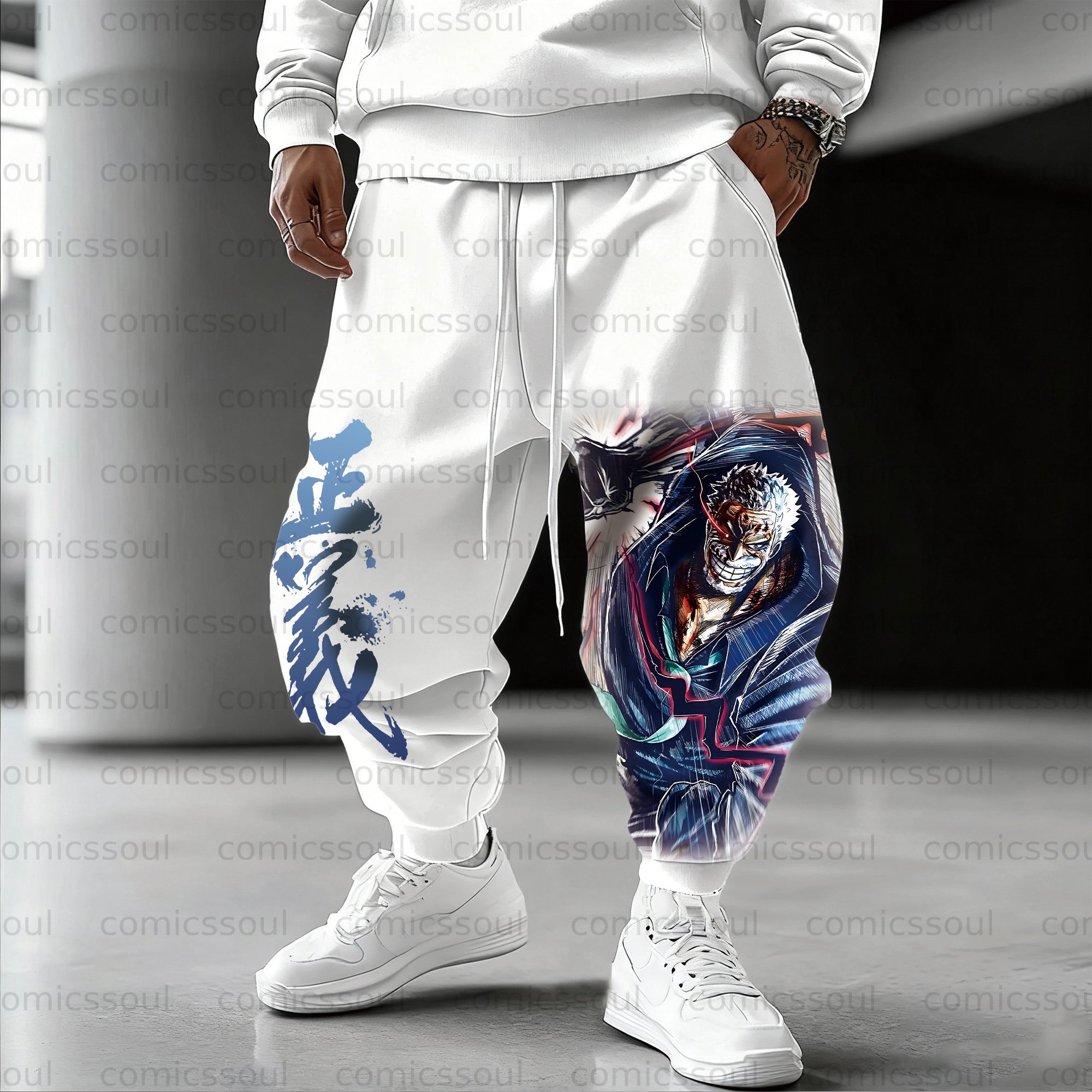 Unisex Anime Inspired Vintage Pants