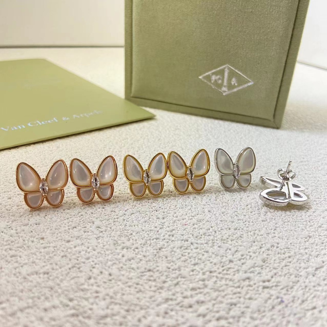 VCA Two Butterfly Earrings - Original Replica Club
