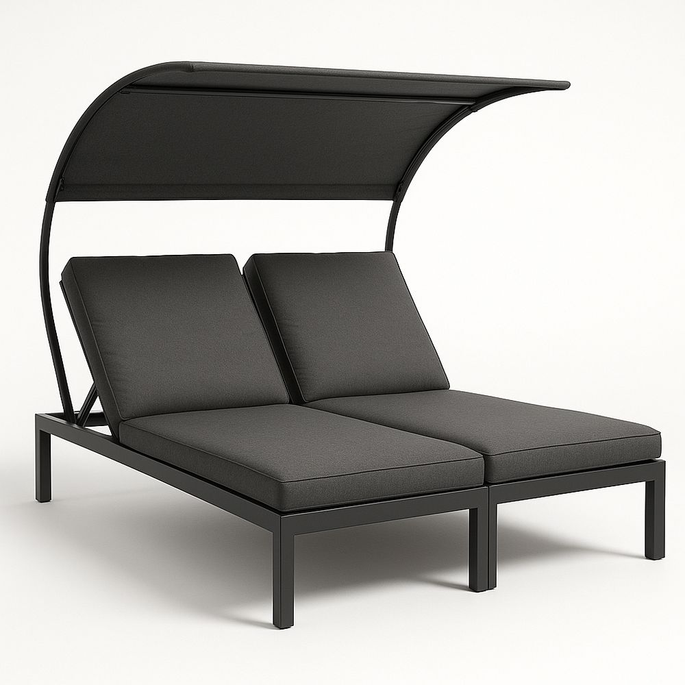 Sofá Modular con Toldo Integrado y Respaldos Ajustables 200x180x150 cm