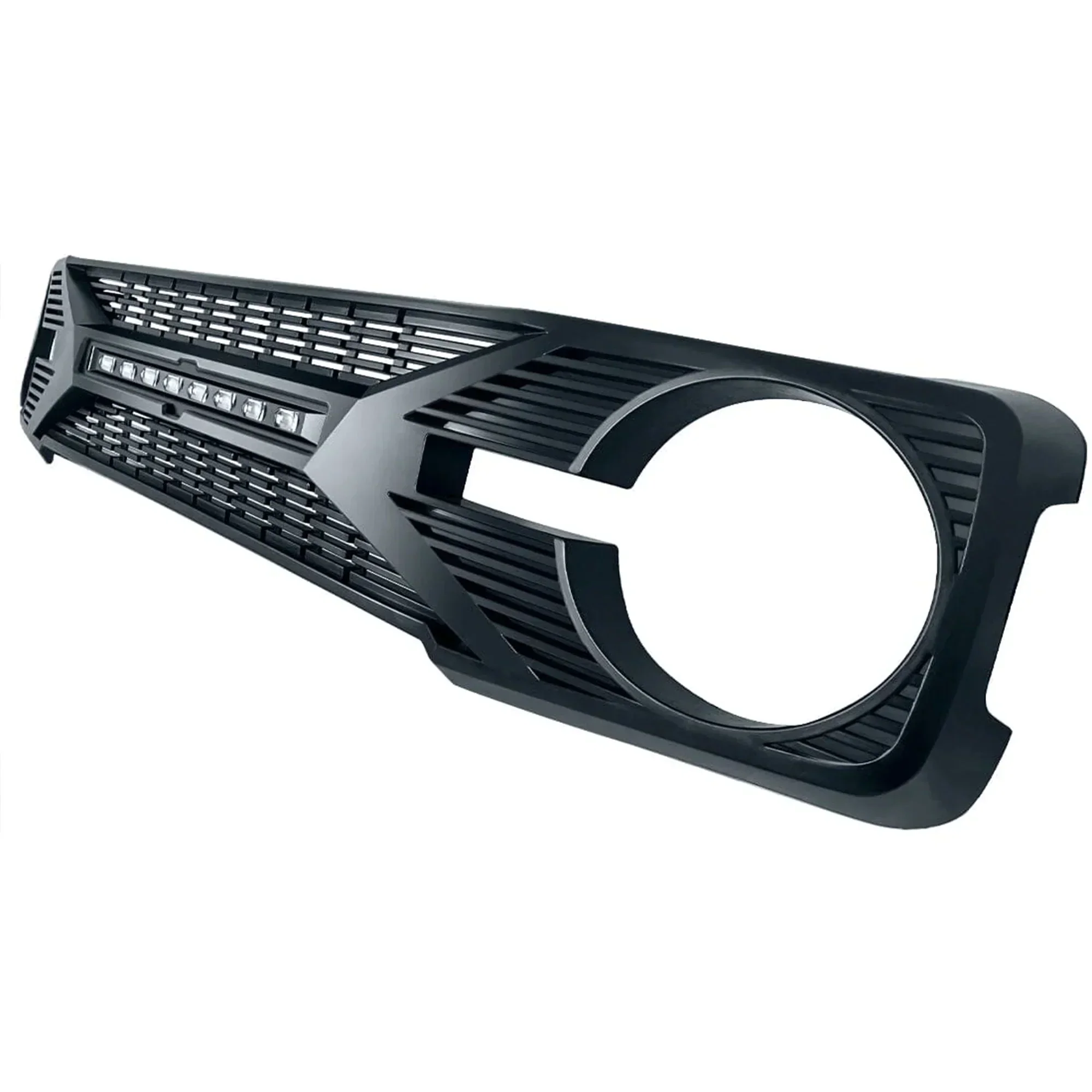 AMERICAN MODIFIED Tomahawk Grille With Lights for 2021-2024 Ford Bronco Without Front Camera - Matte Black - Image 12 AMERICAN MODIFIED Tomahawk Grille With Lights for 2021-2024 Ford Bronco Without Front Camera - Matte Black - Image 12