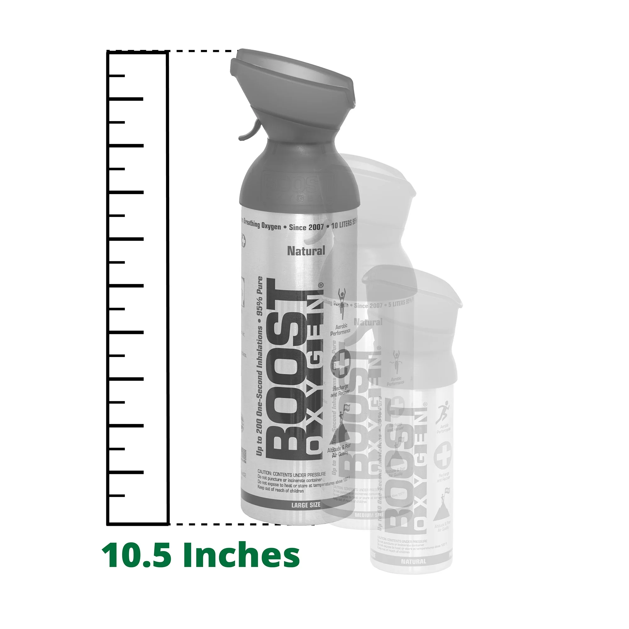 6 Pack 10L Boost Oxygen Stars/Stripes Pure Canned Oxygen Canister, Natural - Image 10