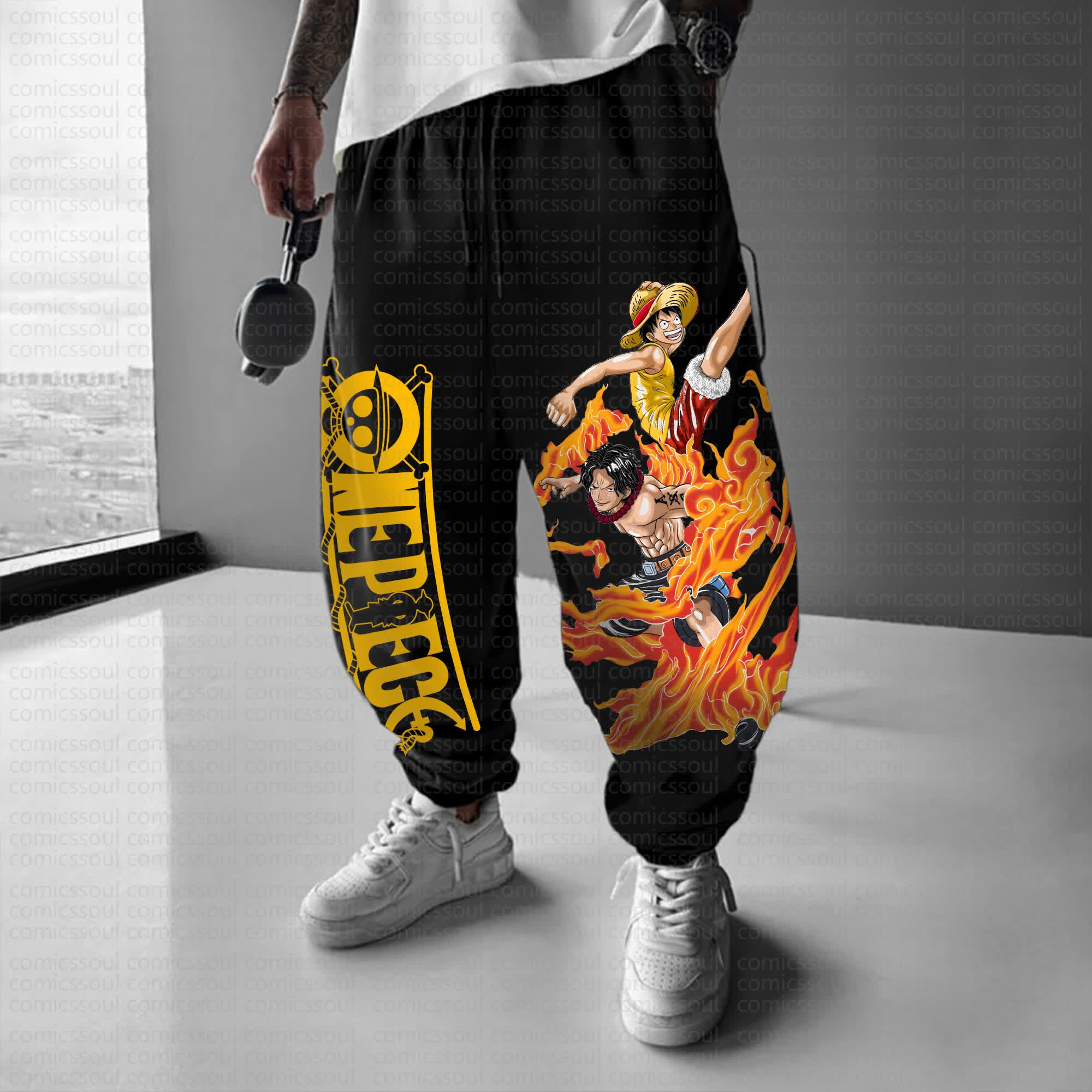 Unisex Anime Inspired Vintage Pants丨Comicssoul