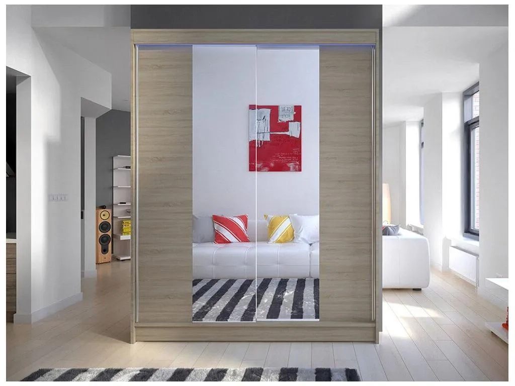 Armario Mobtrendy 141 Mobtrendy 200x150x58cm Puertas de armario - Correderas 53278qhts
