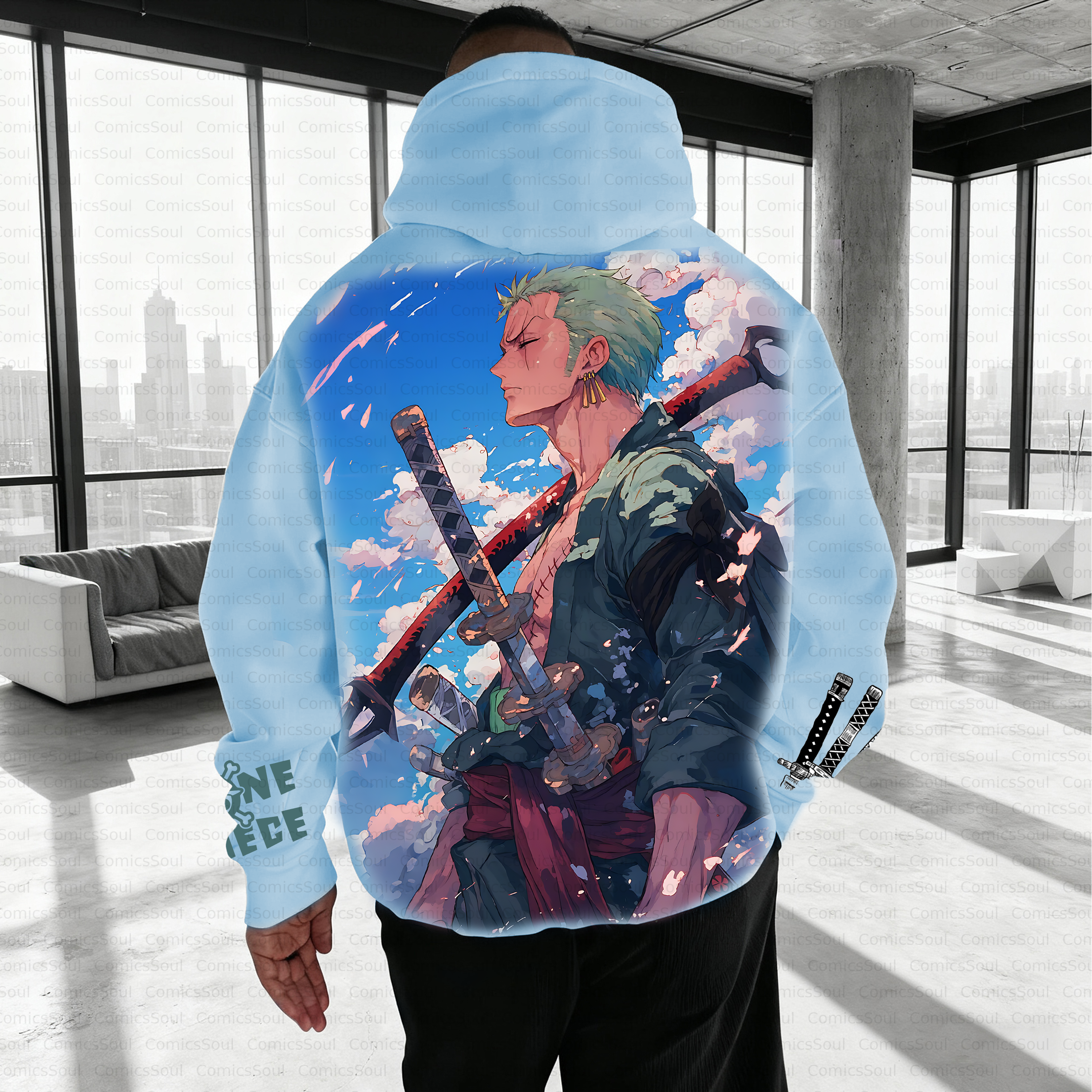 Unisex Anime Inspired Vintage Plush Hoodie