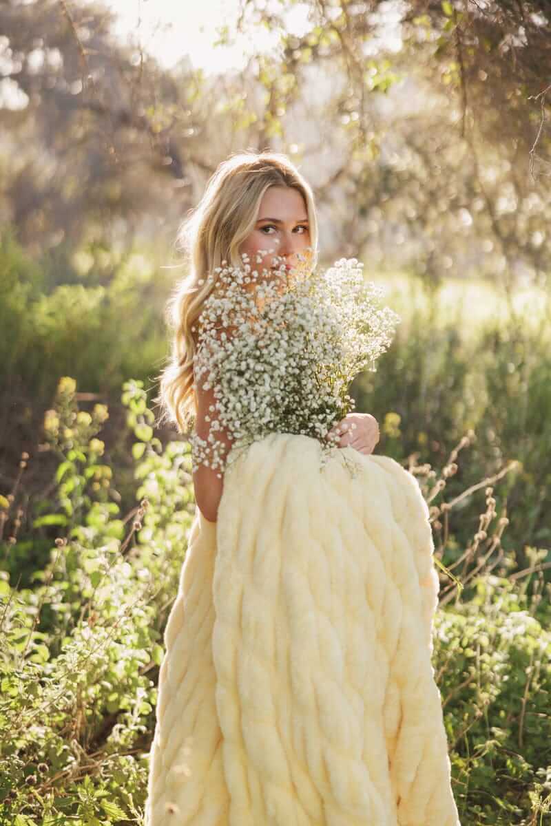 Hugs Butter Yellow Blanket