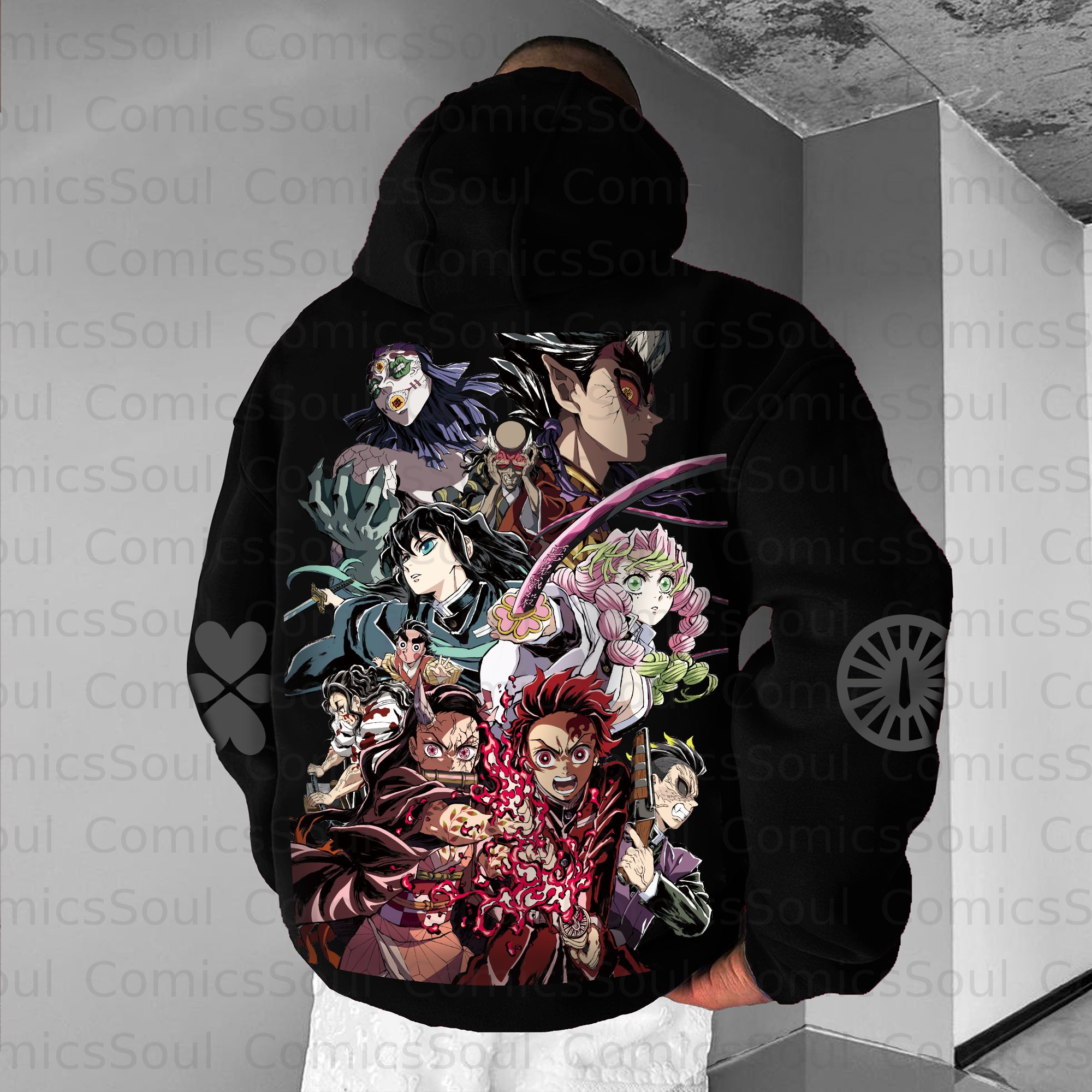 Unisex Anime Graphic Streetwear Vintage Hoodie