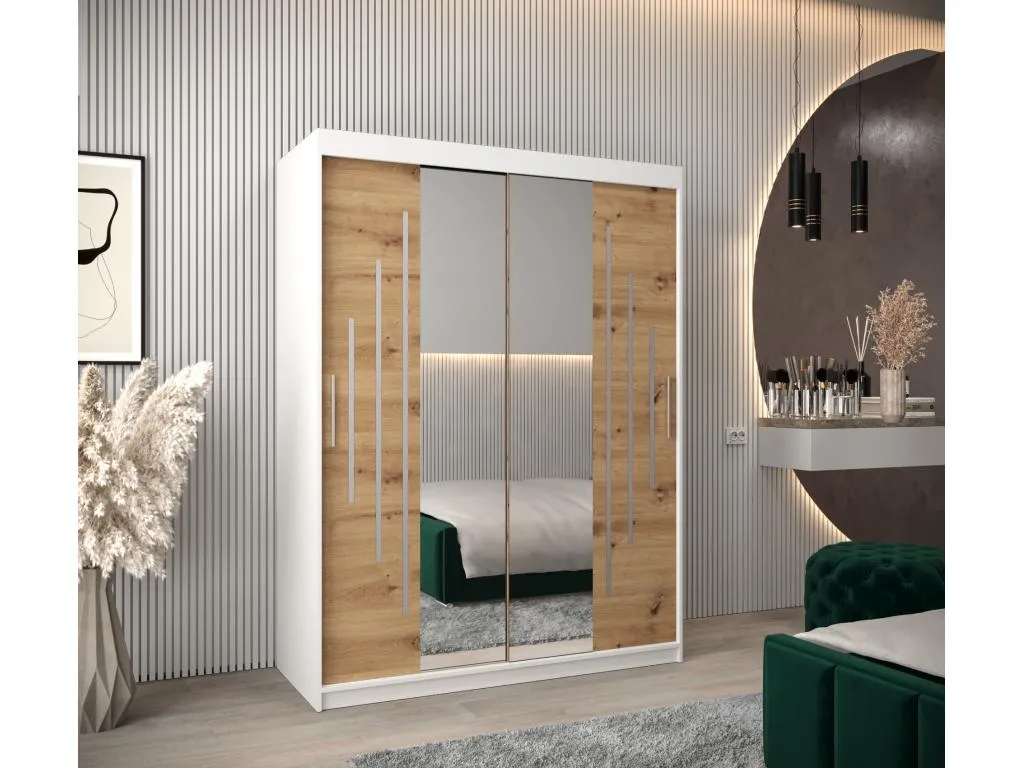 ARMARIO Habitarluz 1 DE PUERTAS CORREDERAS 200/150/62 2 puertas (blanco/artisan) 23350IRLP
