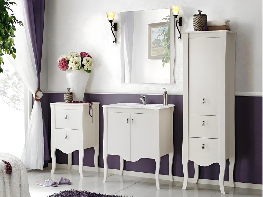 Armario Bajo Lavabos Cozetiq CUW59 2D 59x44x80 Blanco