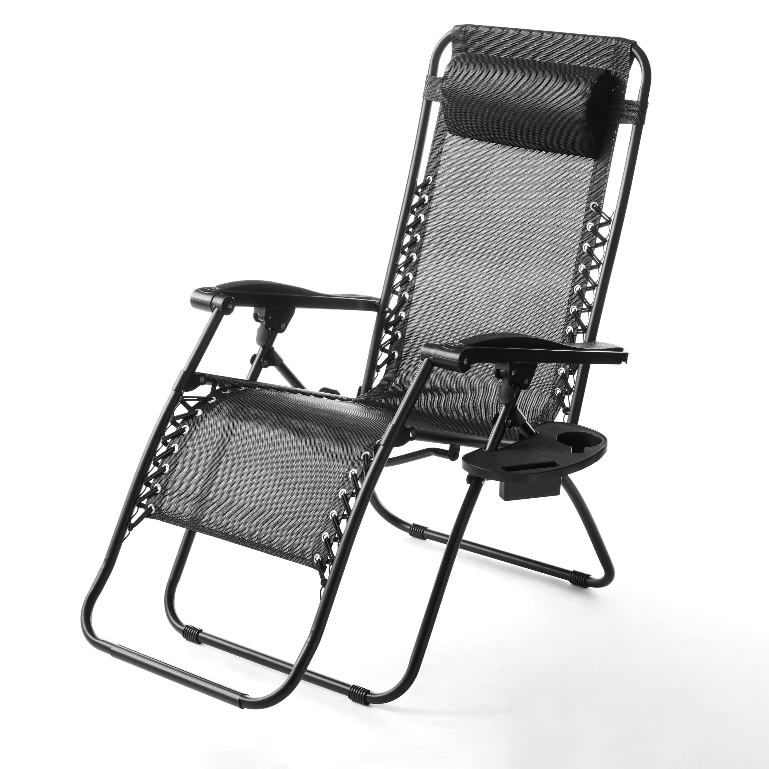 Mainstays Zero Gravity Chair Lounger, 2 Pack - Black - Image 12