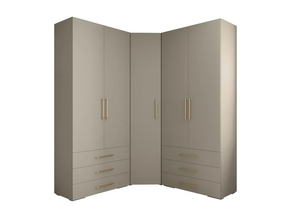 Jmmhogar 3 armario con puertas batientes 236.7/182/47