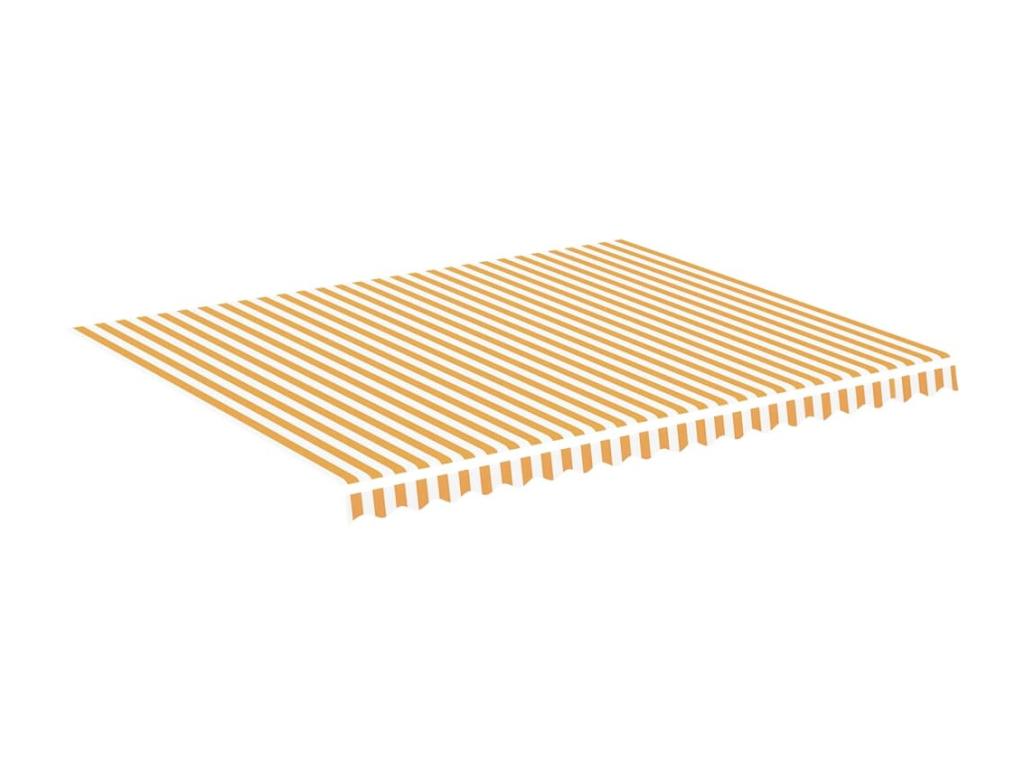 Tela de recambio para toldo Amarillo y blanco 4,5x3,5