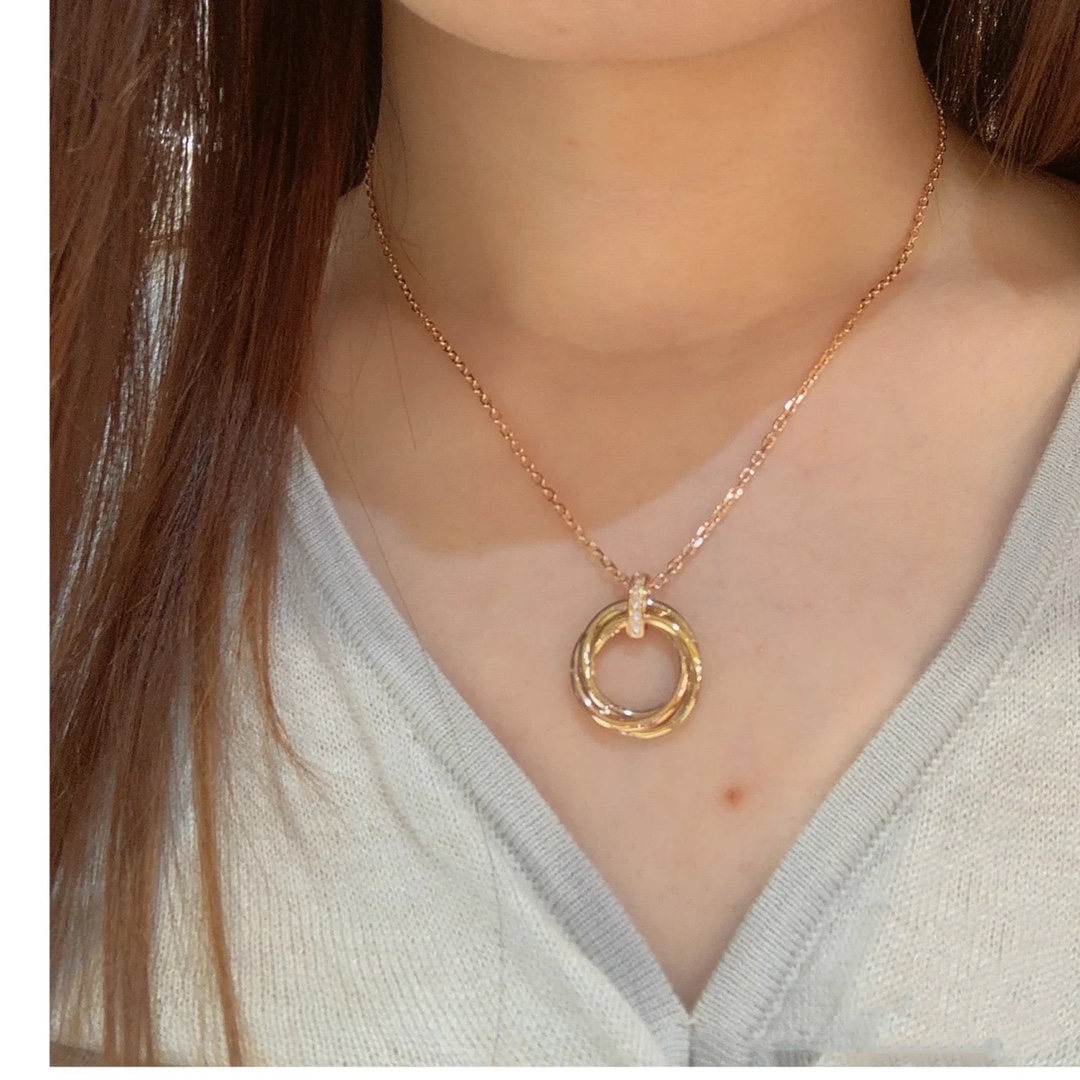 Cartier Mixed Three Metal Color Trinity Necklace - Original Replica Club