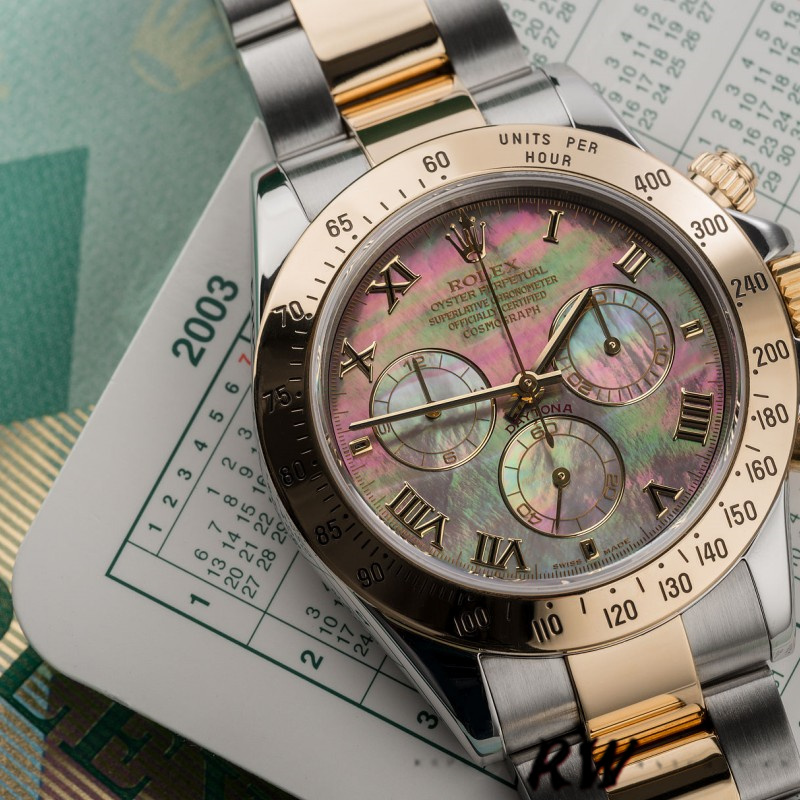 Rolex Daytona 116523 Stainless steel Black MOP Dial 40mm Mens Replica Watch