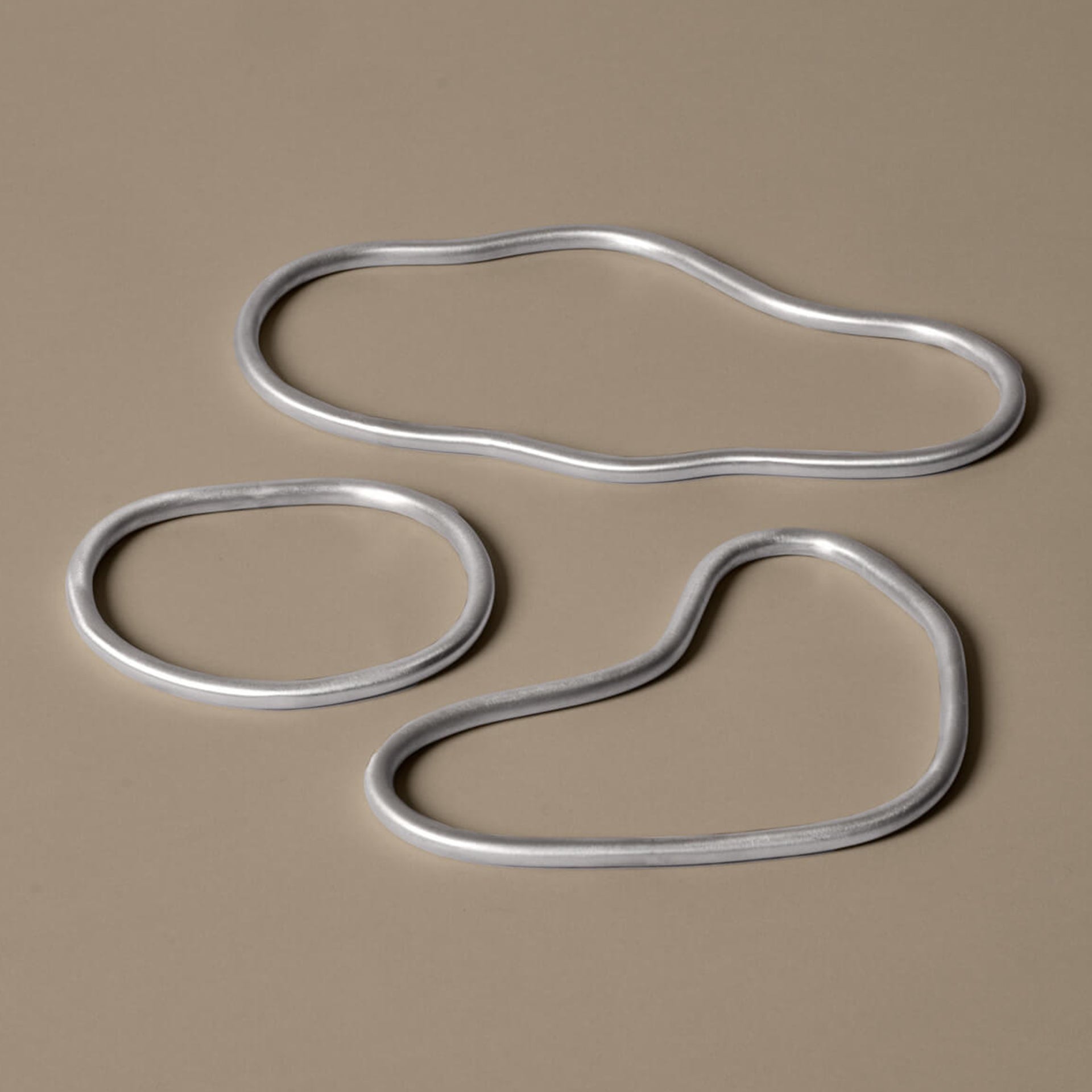 Ferm Living Pond Onderzetter - Set van 3 - Silver