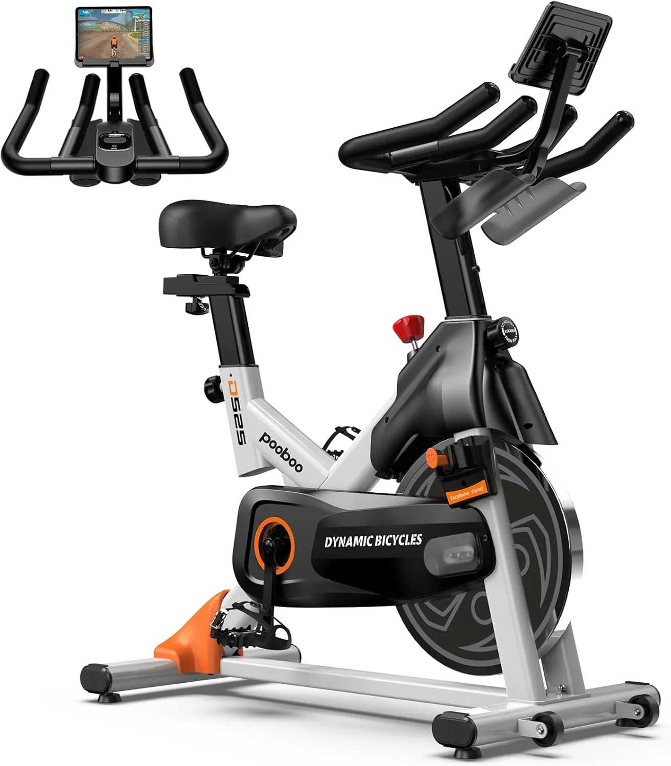 pooboo Indoor Exercise Bike With Adjustable Resistance And Belt Drive - Image 4 pooboo Indoor Exercise Bike With Adjustable Resistance And Belt Drive - Image 4