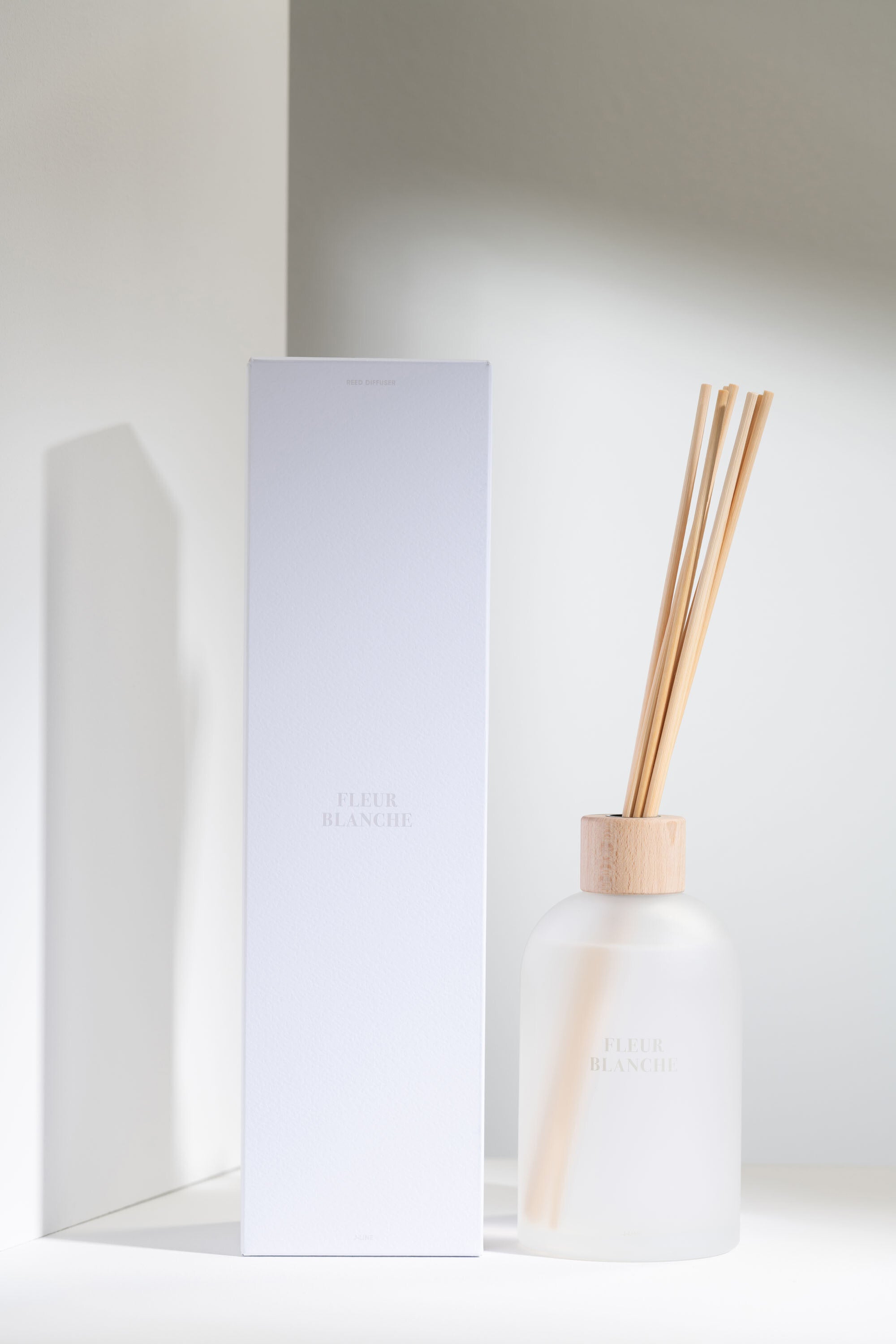 J-Line geurstokjes Accords Essentiels - Fleur Blanche - wit