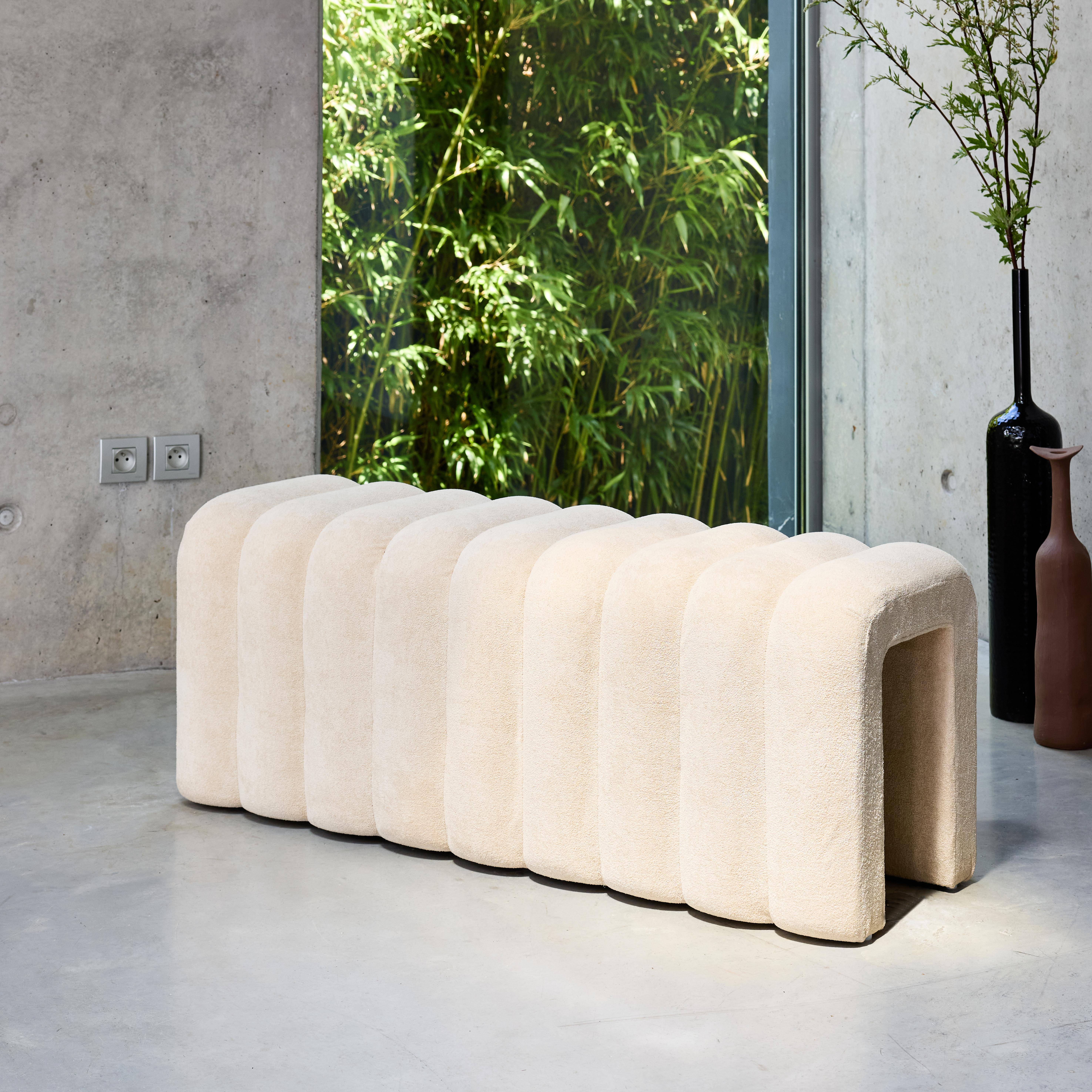 Ito - Banco, pie de cama contemporáneo de tela
