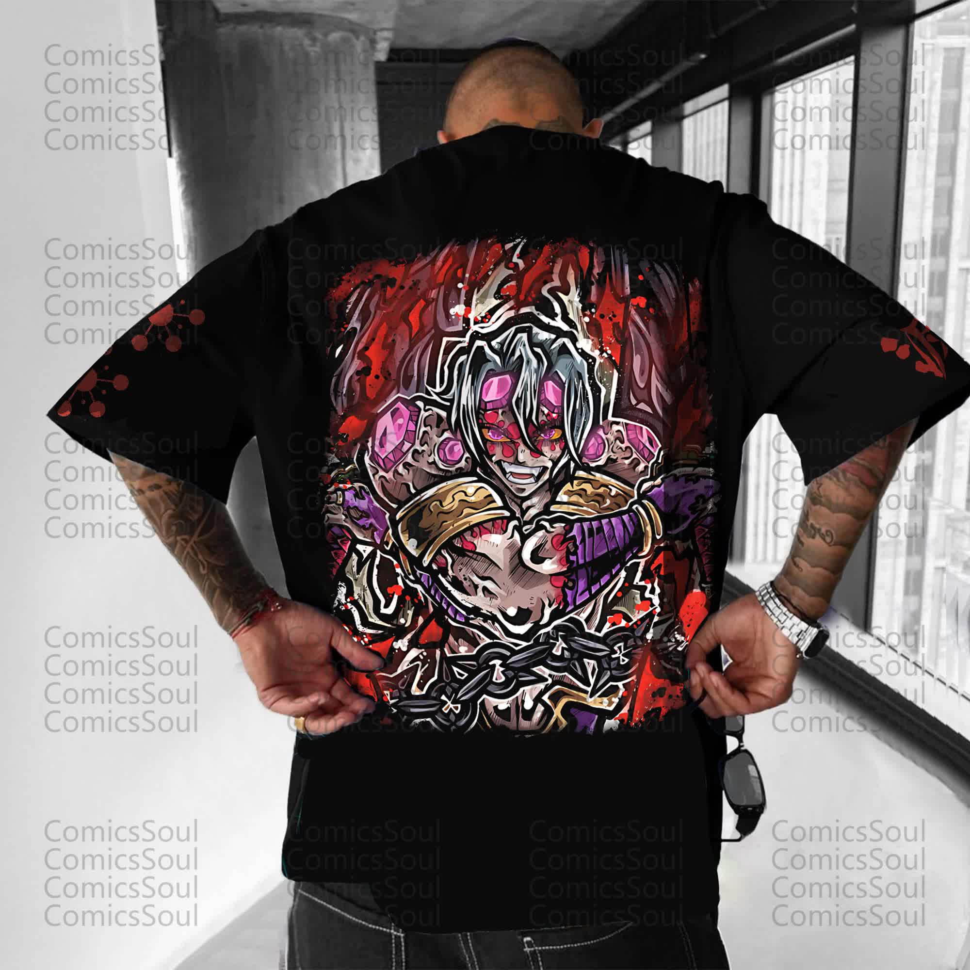 Unisex Anime Inspired Vintage T-Shirt丨Comicssoul