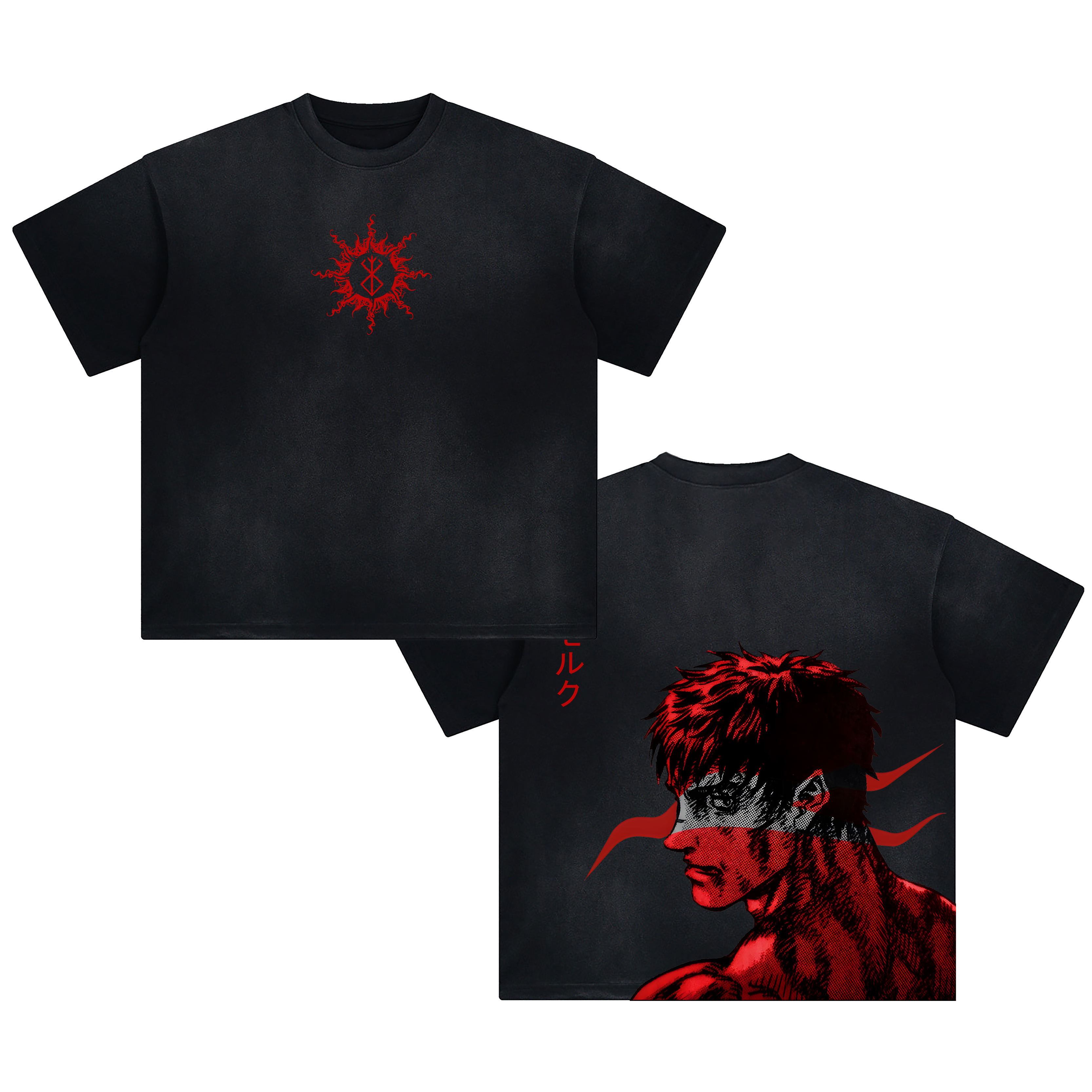 Unisex Anime Inspired Vintage T-Shirt TeeThreads Sustain the Scene with Custom Apparel