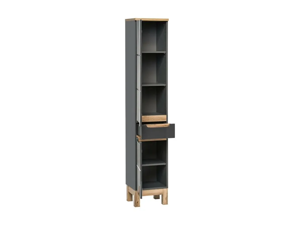 Armario Alto Hogarmini HC35 2D1D 35x33x187 Verdeoscuro 95169xllo