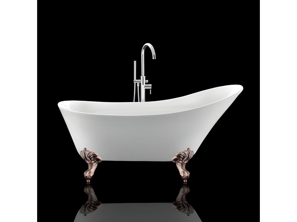 Bañera con patas BALMAIN 161 cm patas ÁGUILA COBRE ENVEJECIDO