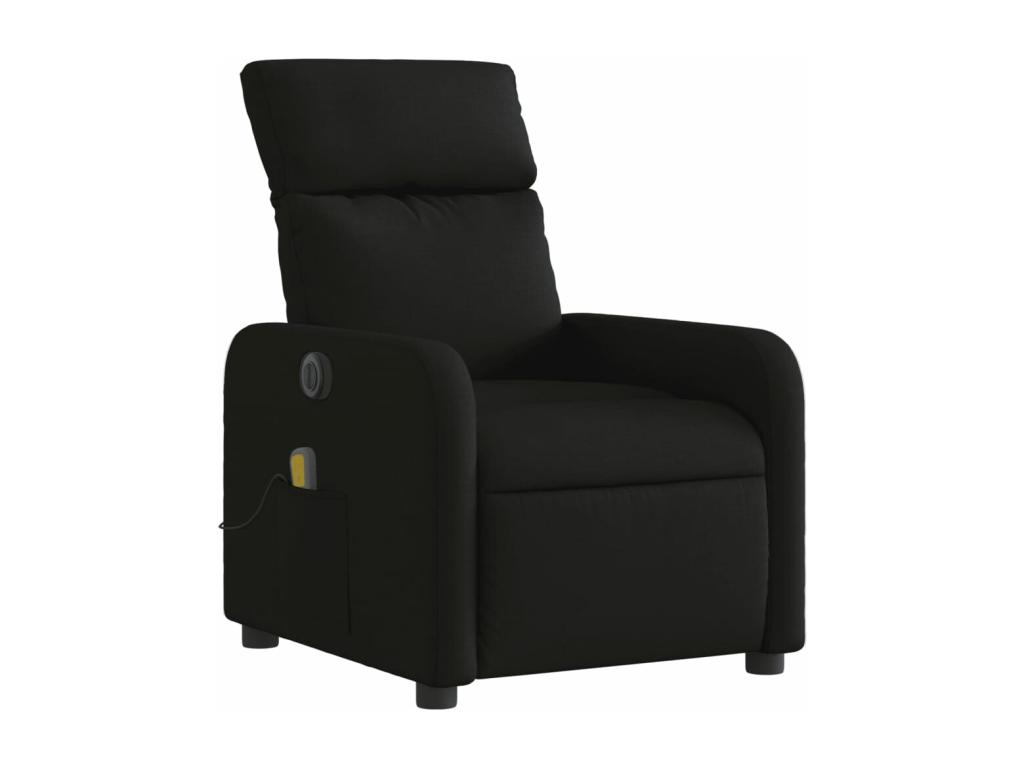 Sillón reclinable de masaje eléctrico tela negro