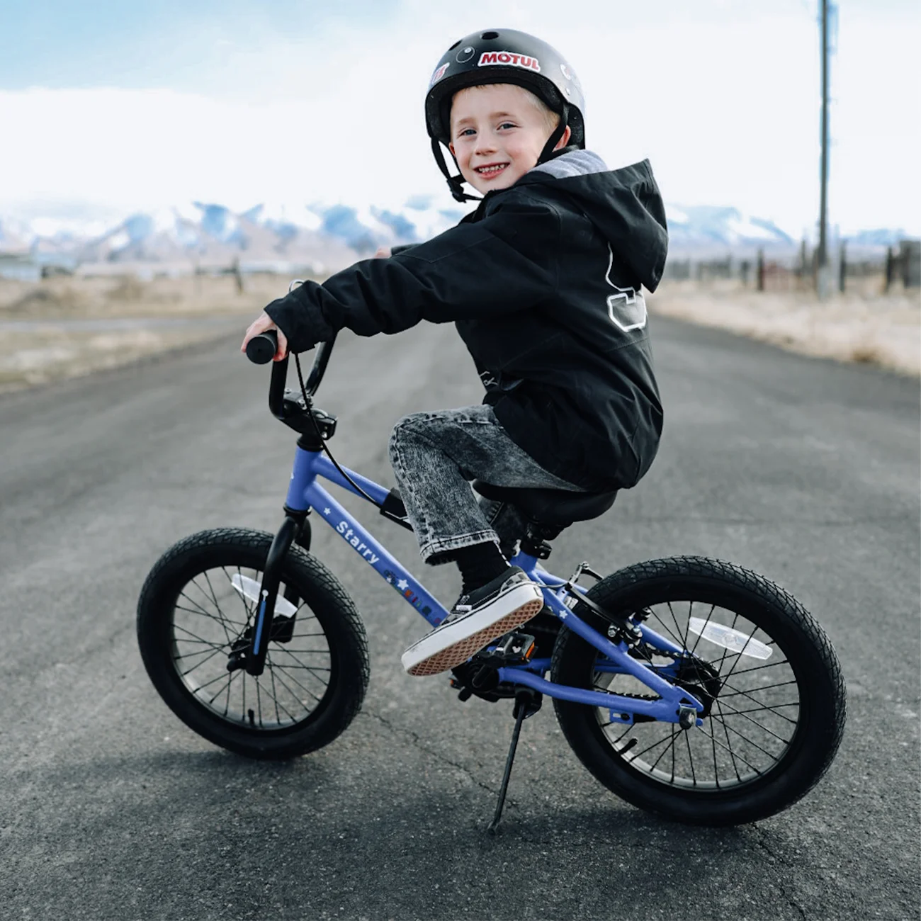 Glerc 14 Inch Little Kids Bike BMX Style Bicycle with Training Wheels Coaster Brake for 3 4 5 Years Old Boys Girls, Blue - Image 25