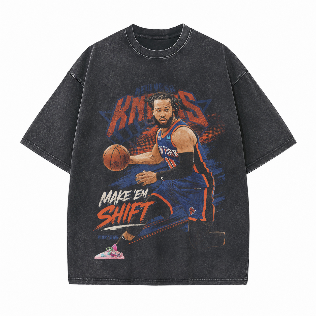 Classic No.11 Basketball Fan Printed Unisex Washed T-Shirt