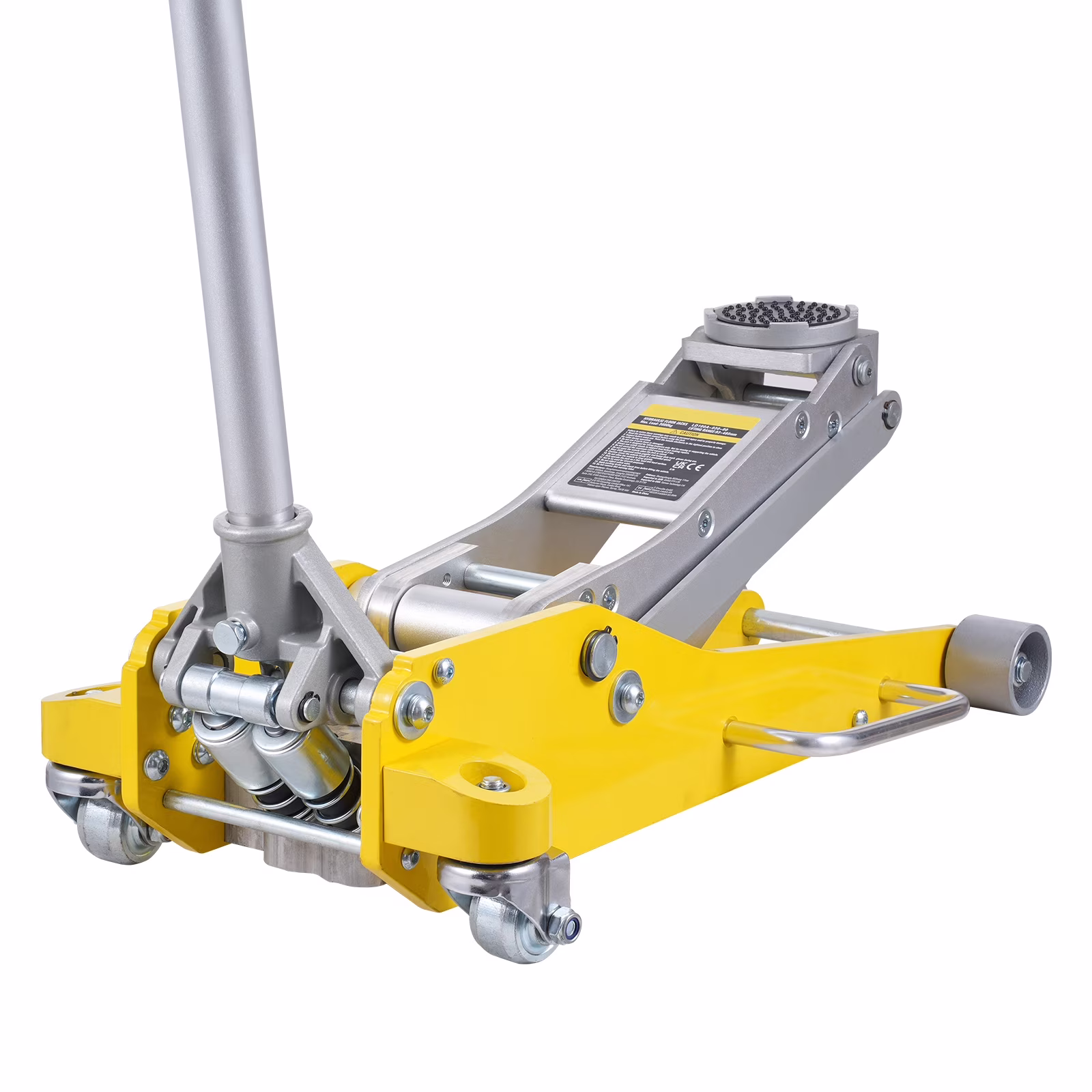 KFFKFF Low Profile Floor Jack, 3 Ton Capacity, Dual Piston Fast Lift, Hydraulic Auto Jack, 3.7" - 18.3" Lift Height Range