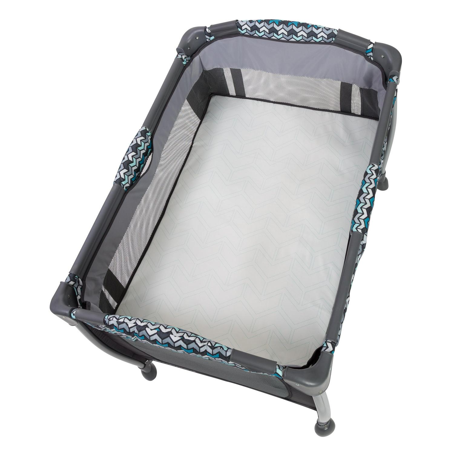 Baby Trend Resort Elite Nursery Center Playard with Bassinet and Travel Bag. Laguna Blue - Image 4