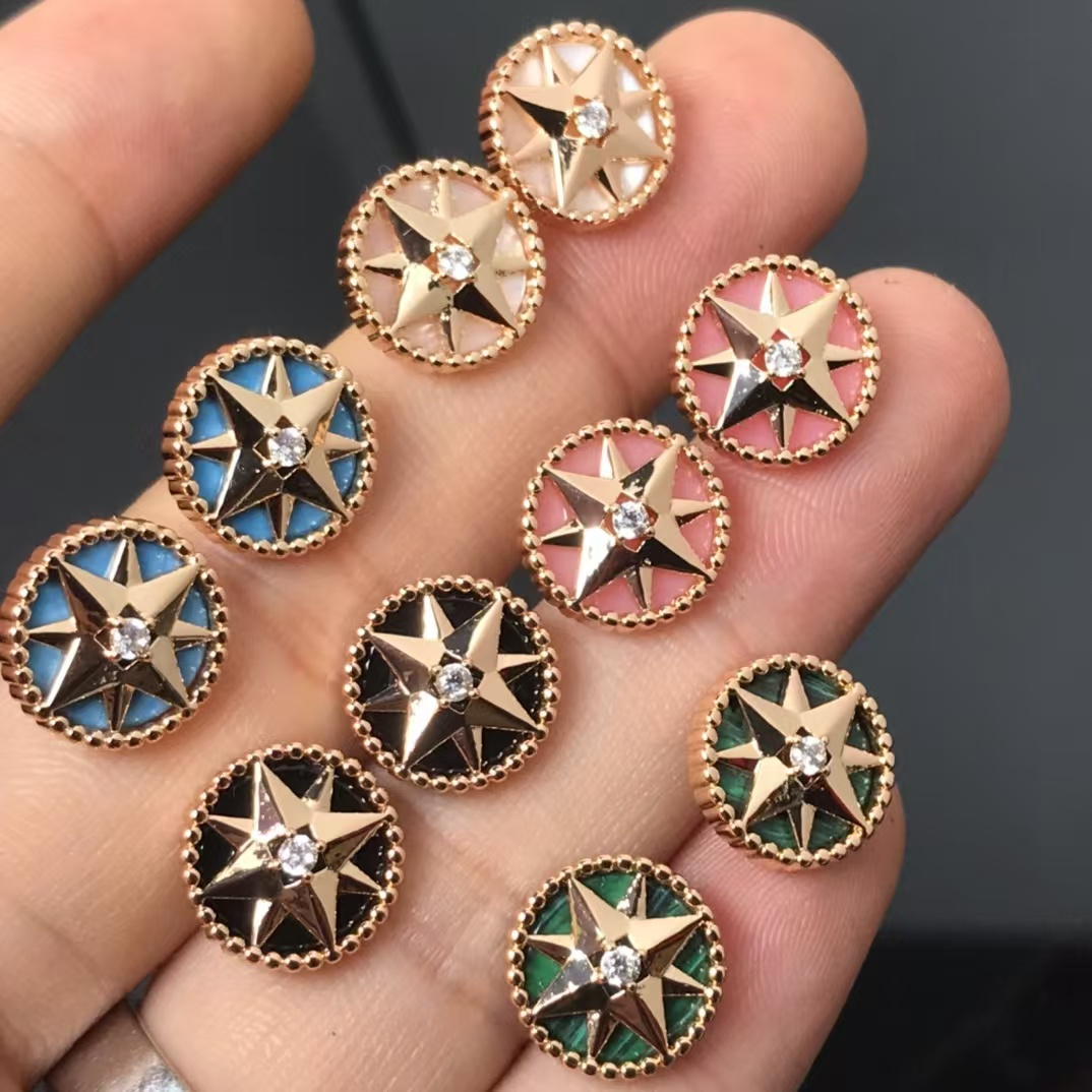 Dior Rose Des Vents Earrings - Small - Original Replica Club