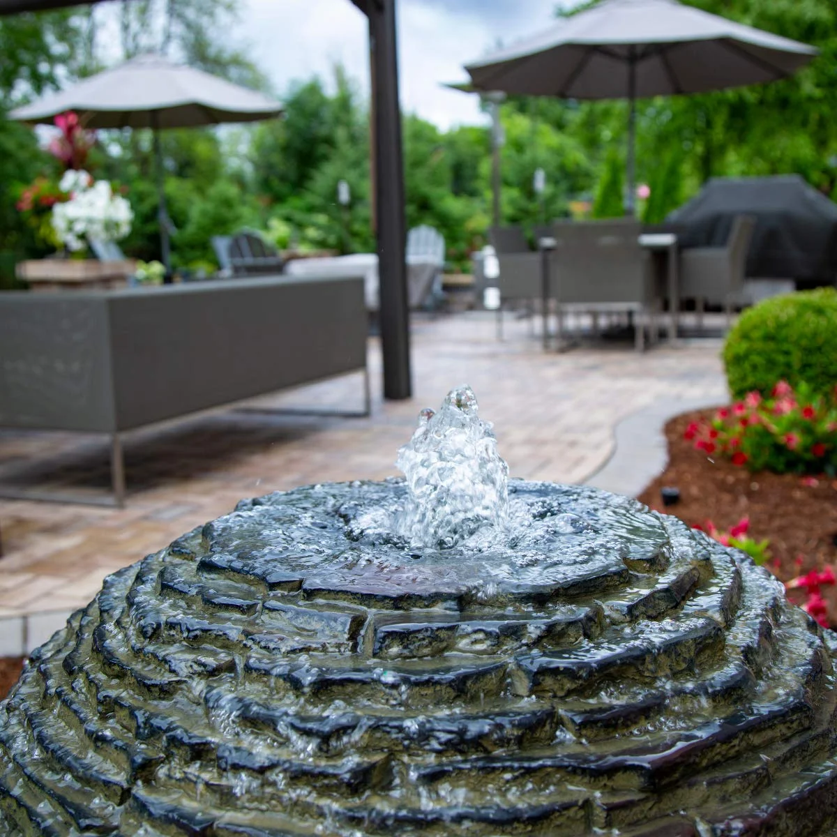 Aquascape 78288 Fiber-resin Stacked Slate Sphere Fountain, Multicolor - Image 2
