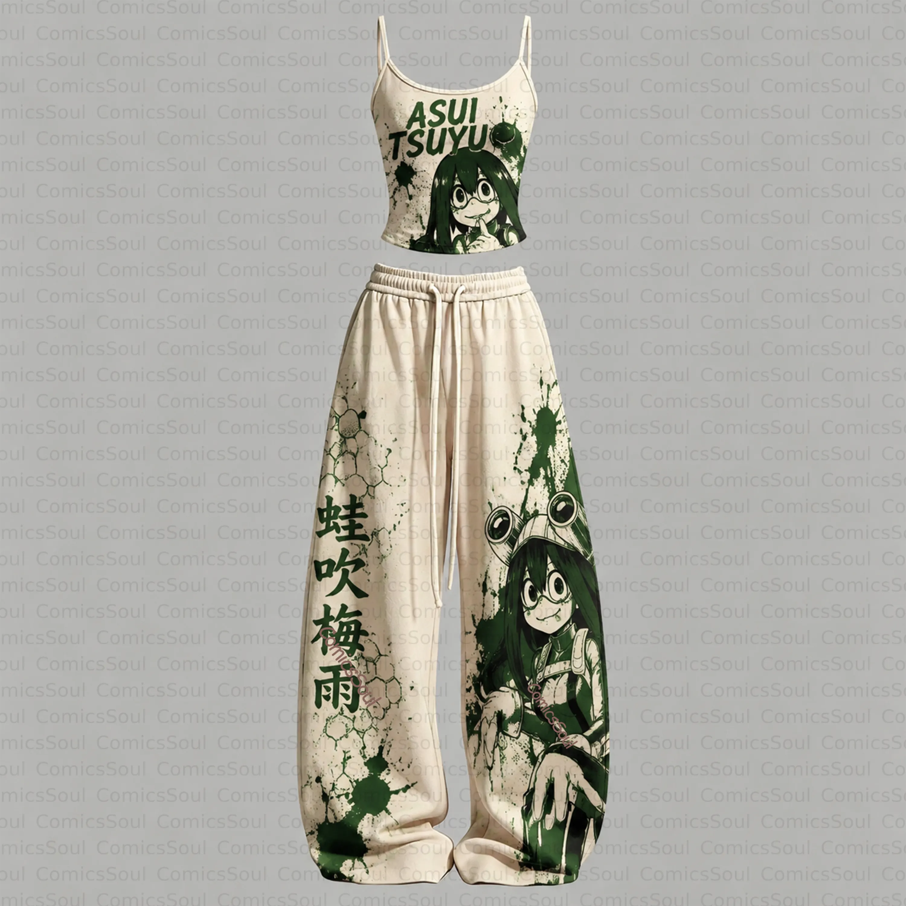 My Hero Academia Top & Elasticated Trousers Two-Piece Set TeeThreads Sustain the Scene with Custom Apparel