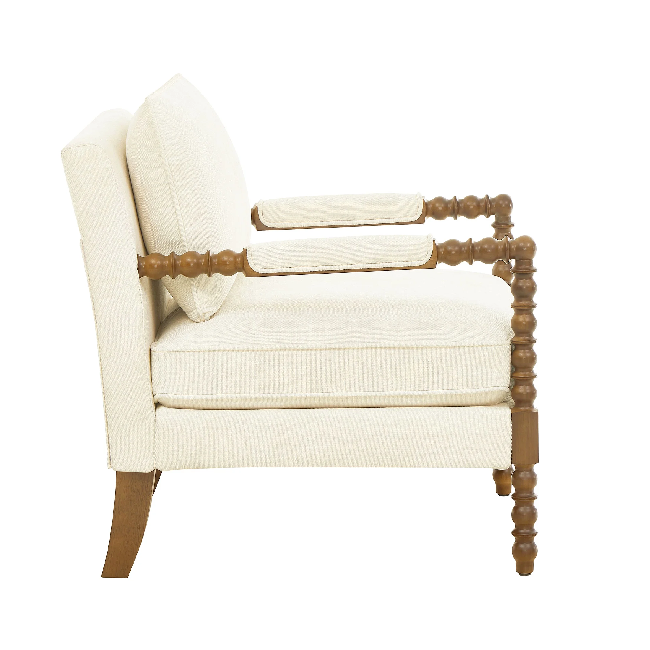 Pioneer Woman Harper Spindle Accent Chair, Jade Fabric Upholstery - Image 22