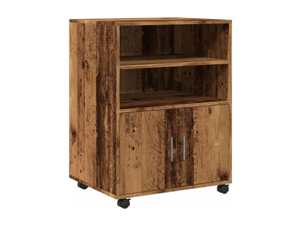 Armario con ruedas Hogarmini vieja 60x48x81 cm Hogarmini contrachapada dyla14193