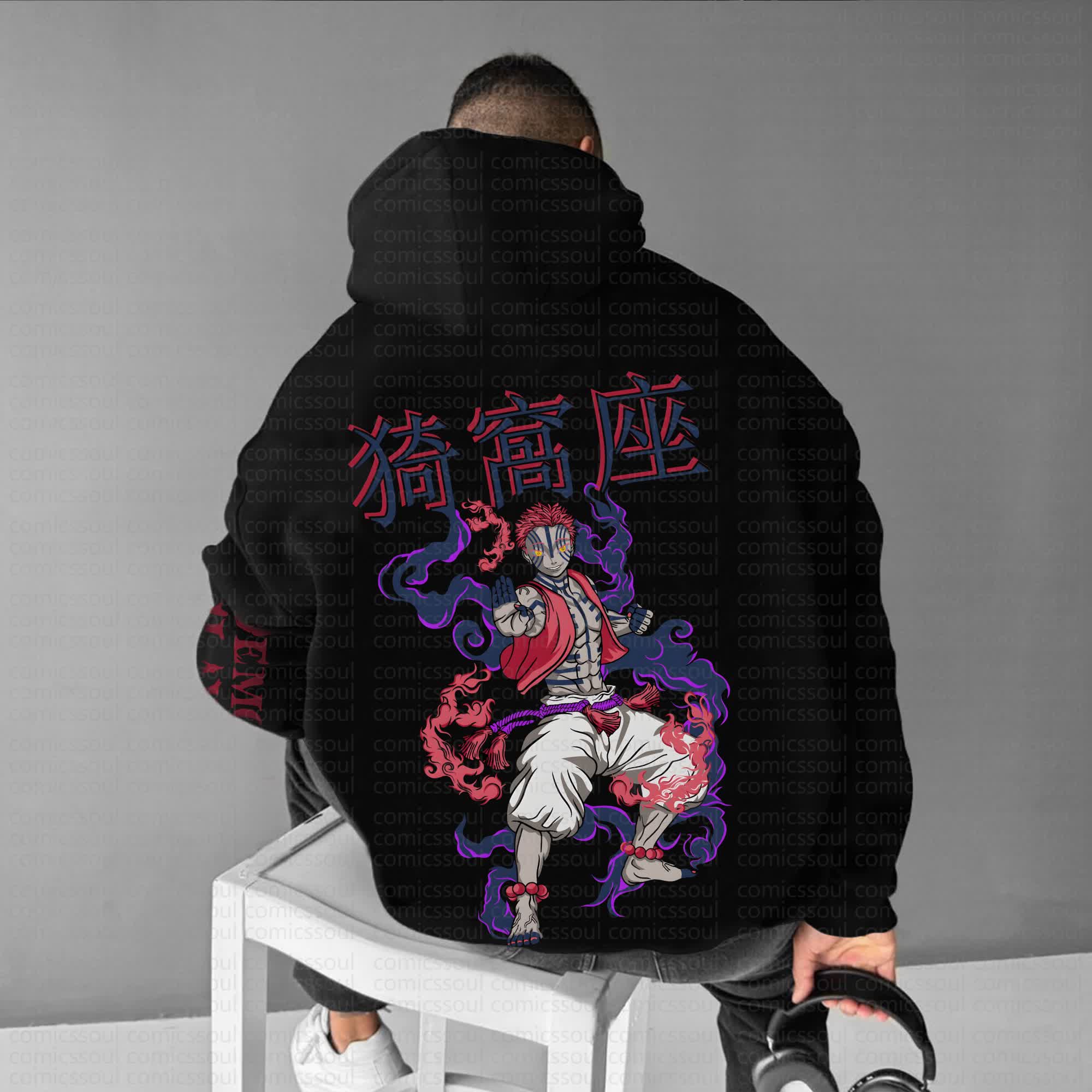 Unisex Anime Graphic Streetwear Vintage Hoodie丨Comicssoul