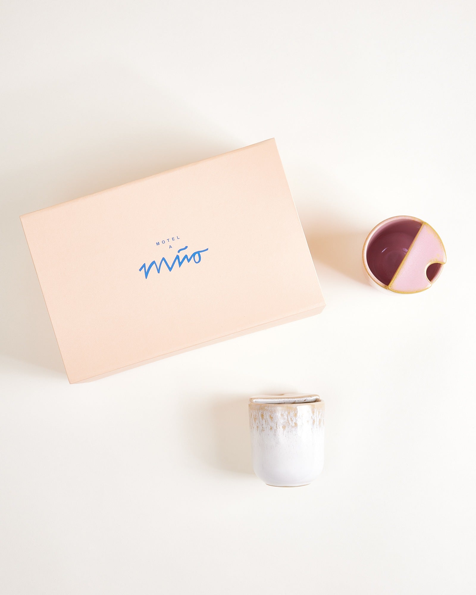 To-Go Becher klein Geschenk-Set sand rosé 3-teilig