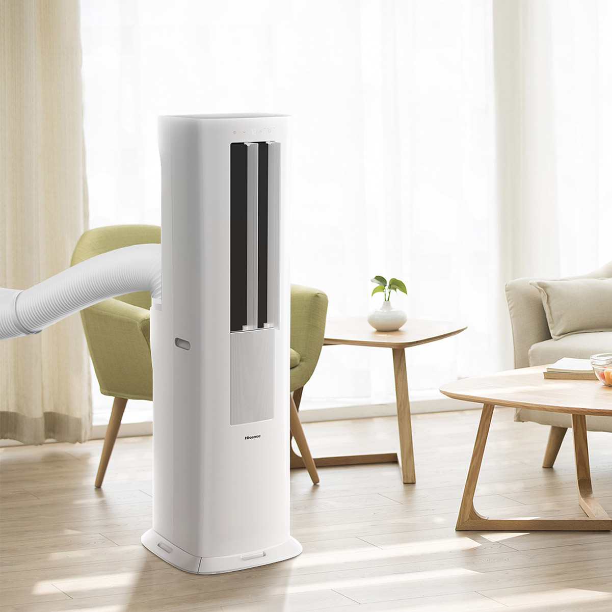 Hisense 8000 BTU Dual Hose Portable Tower Air Conditioner - Image 5