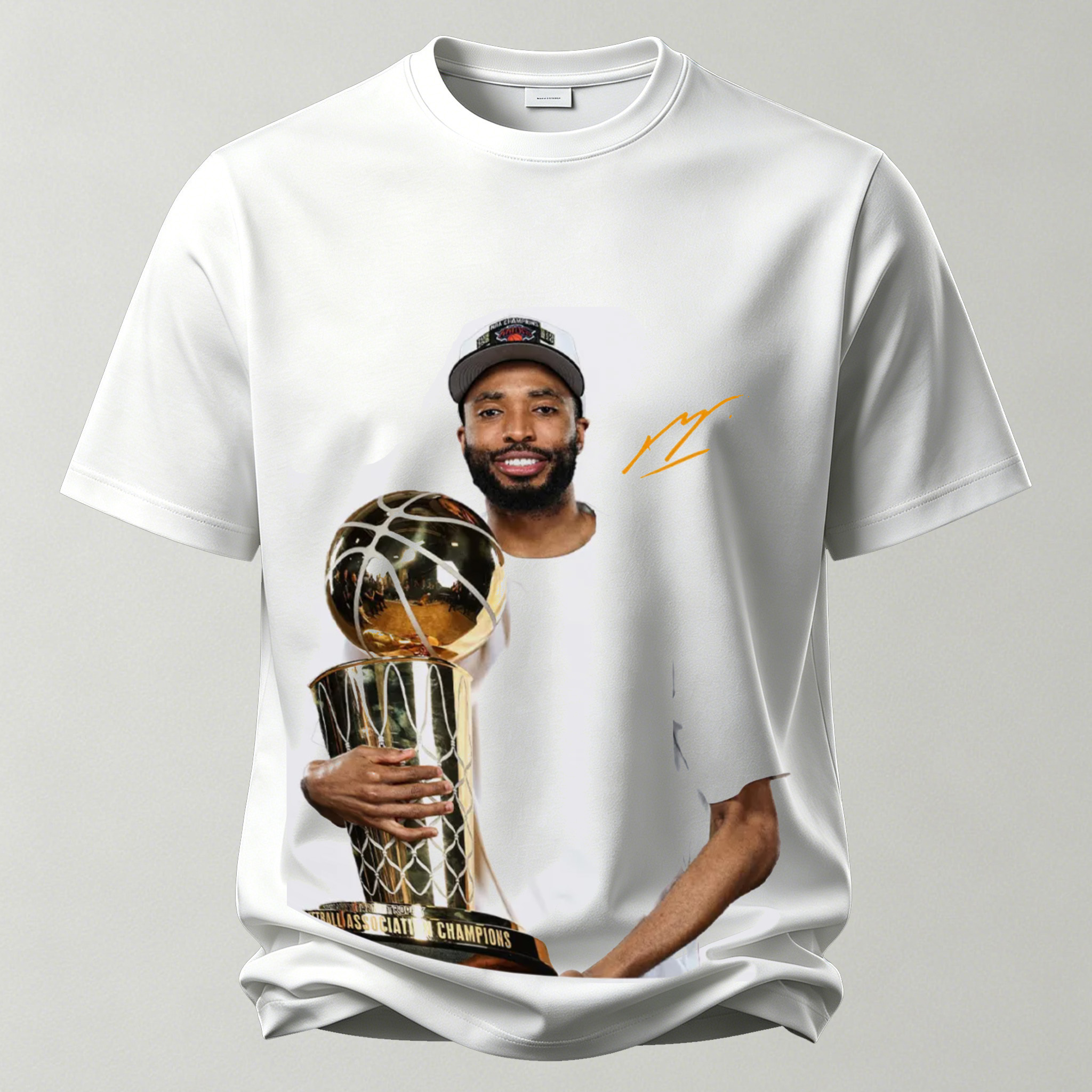 Mikal Bridges New York Knicks Printed Unisex Oversized T-shirt