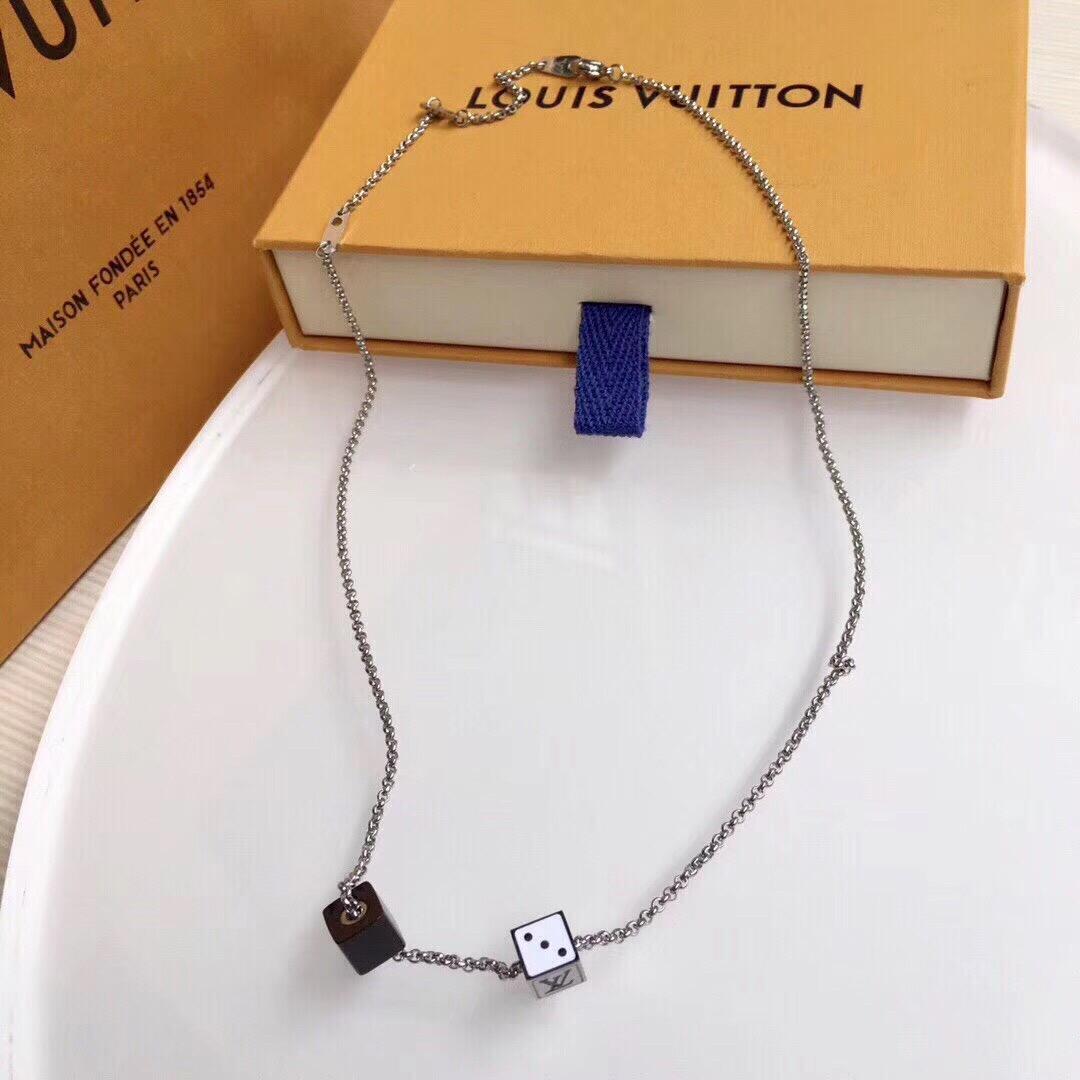 Louis Vuitton Dice Pendant Necklace - Original Replica Club
