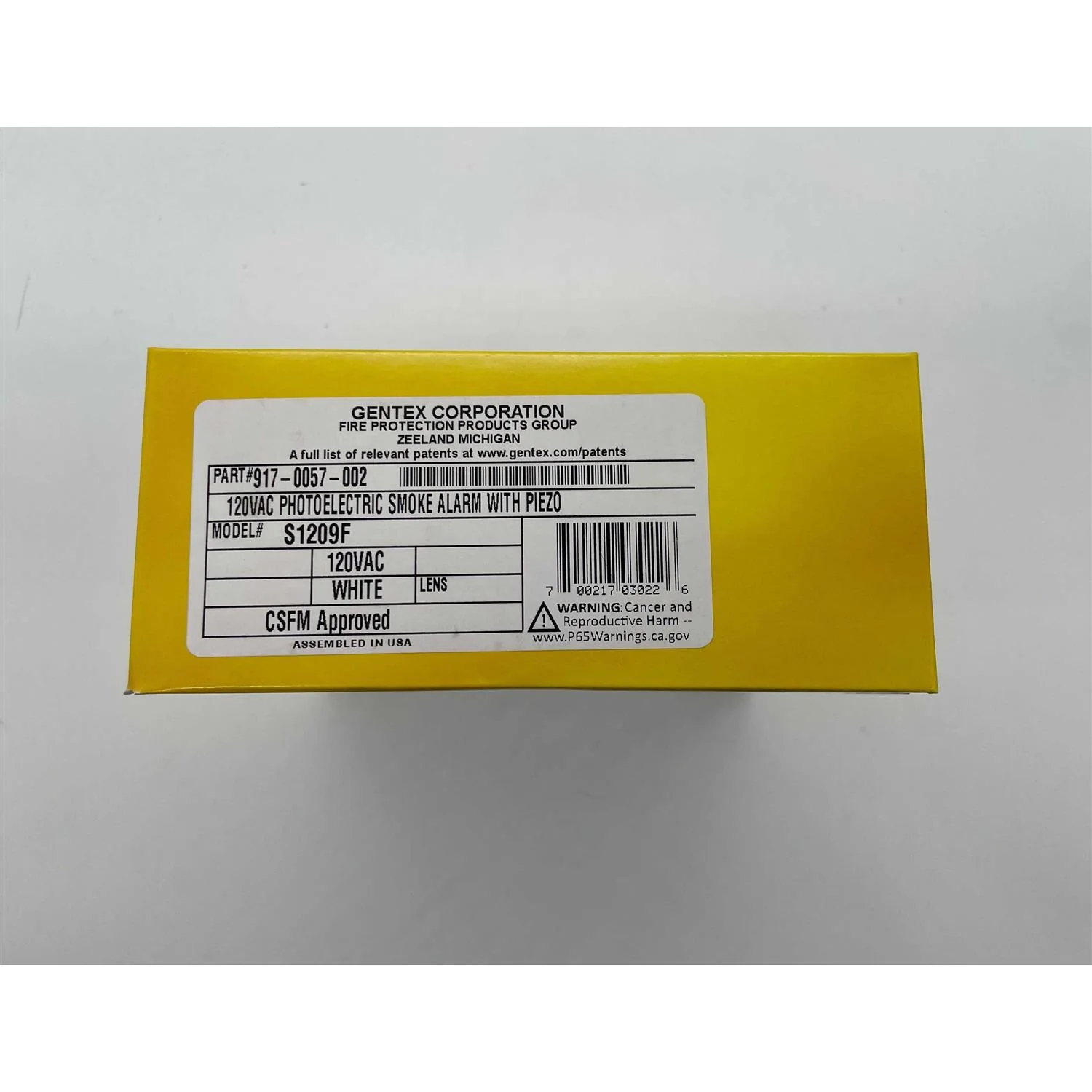 Gentex Photoelectric Smoke Alarm - S1209F - Image 3 Gentex Photoelectric Smoke Alarm - S1209F - Image 3