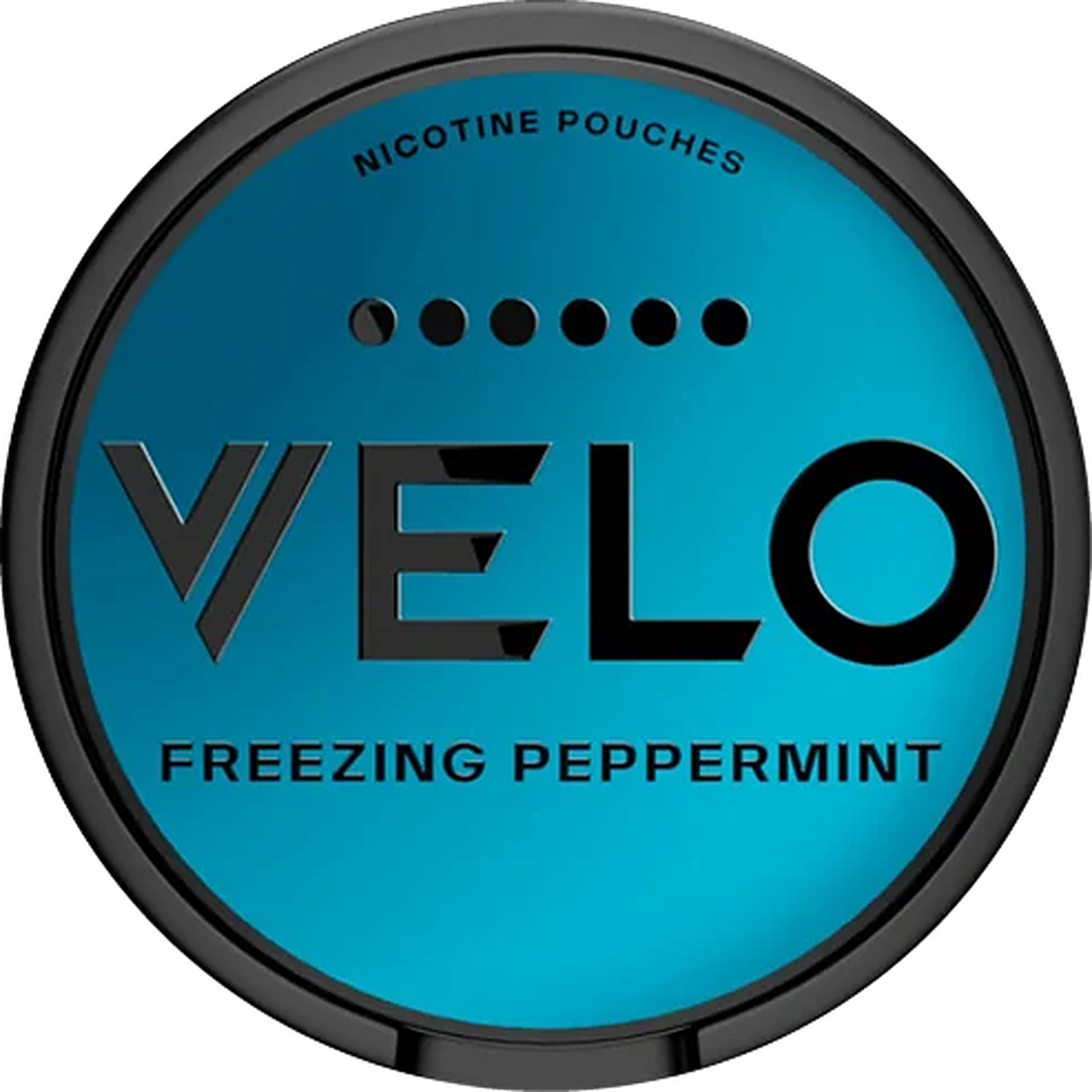 VELO Freezing Peppermint 17mg nicotine pouches — Slim Moist Pouch can with 20 extra strong freezing peppermint pouches