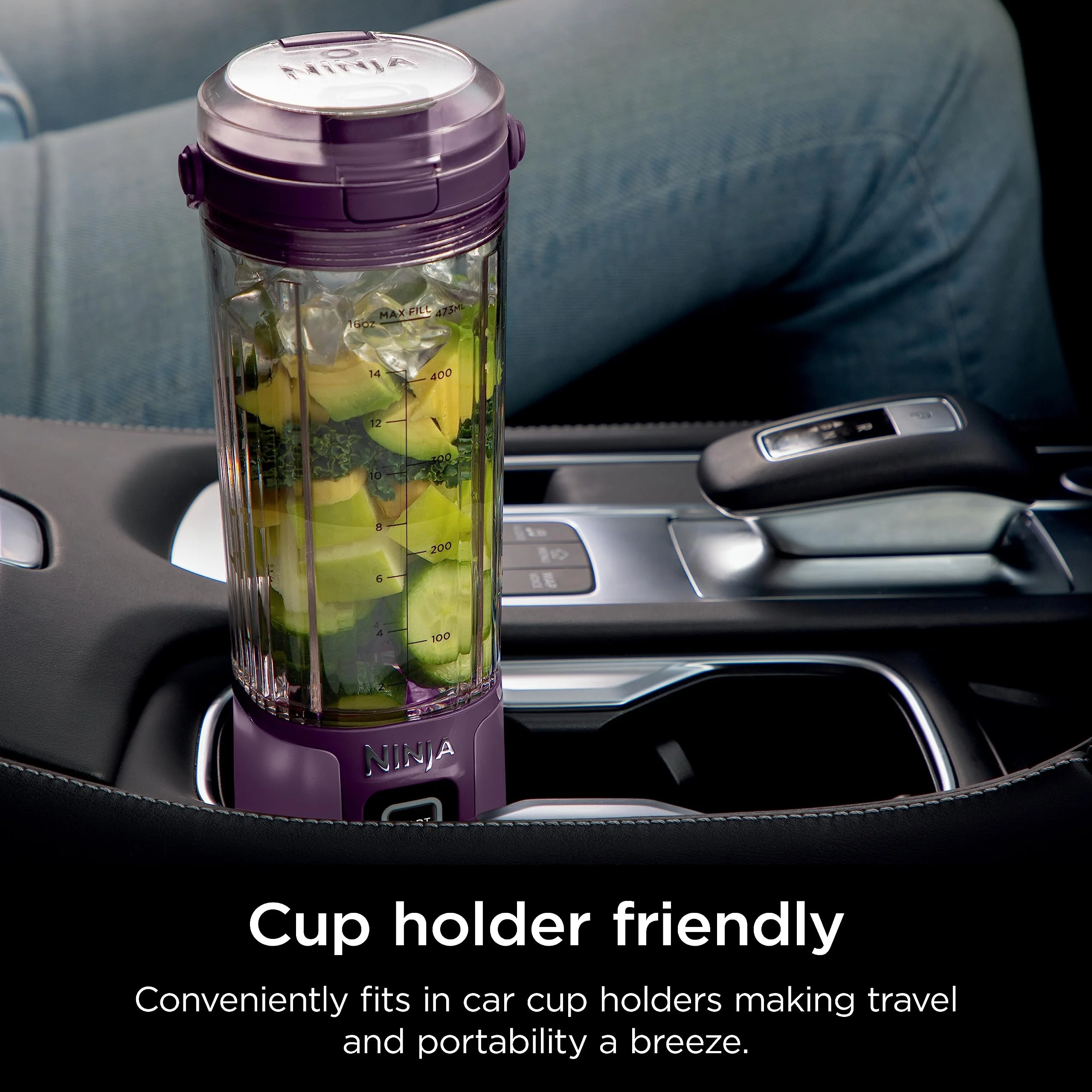 Ninja Blast Portable Blender, Cordless, 18oz. Vessel, Personal Blender for Shakes & Smoothies, BPA Free, Leakproof Lid & Sip Spout, USB-C Rechargeable, Dishwasher Safe Parts, Metallic Purple, - Image 18