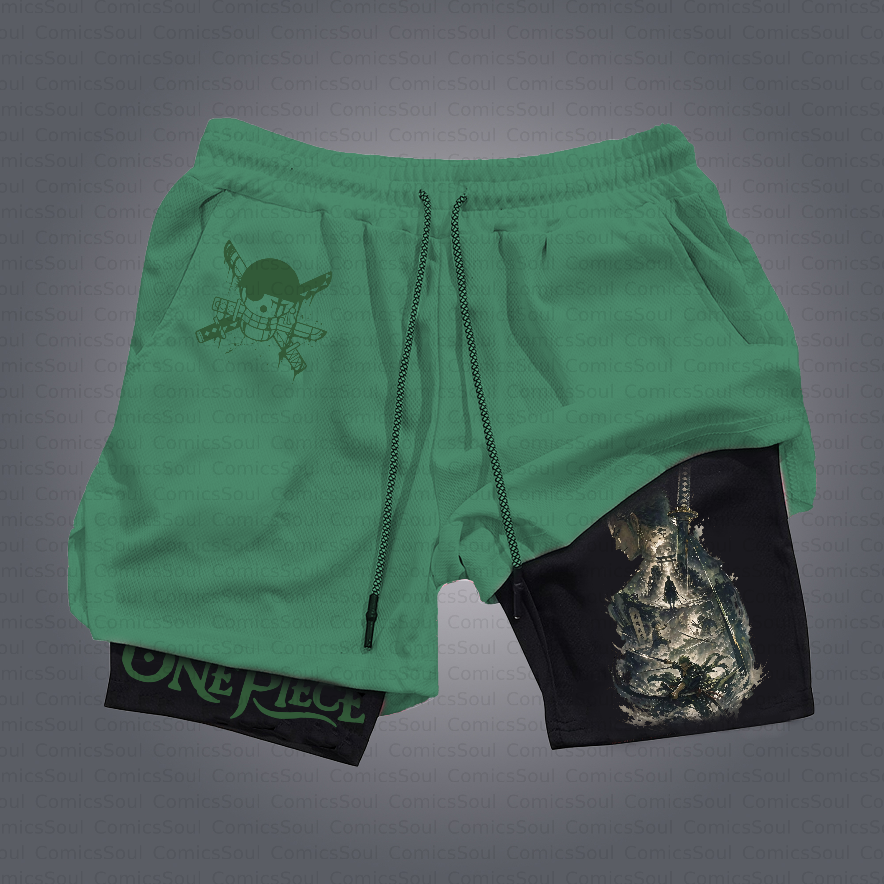 Unisex Casual Anime Style Shorts