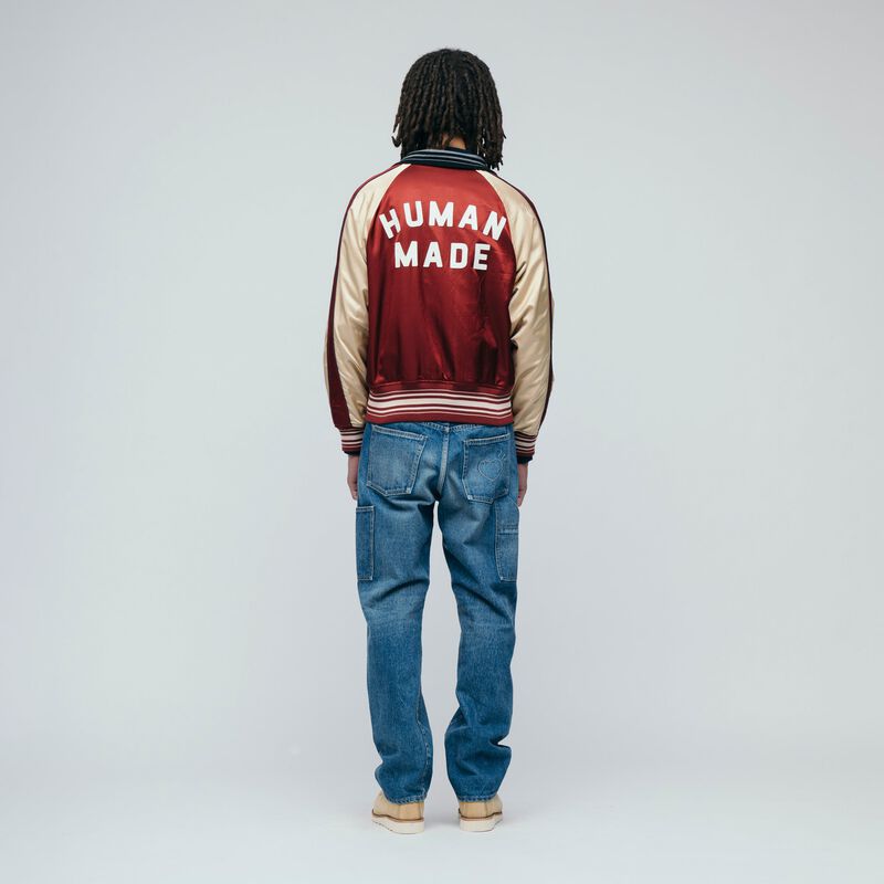 HUMAN MADE REVERSIBLE SATIN JACKET