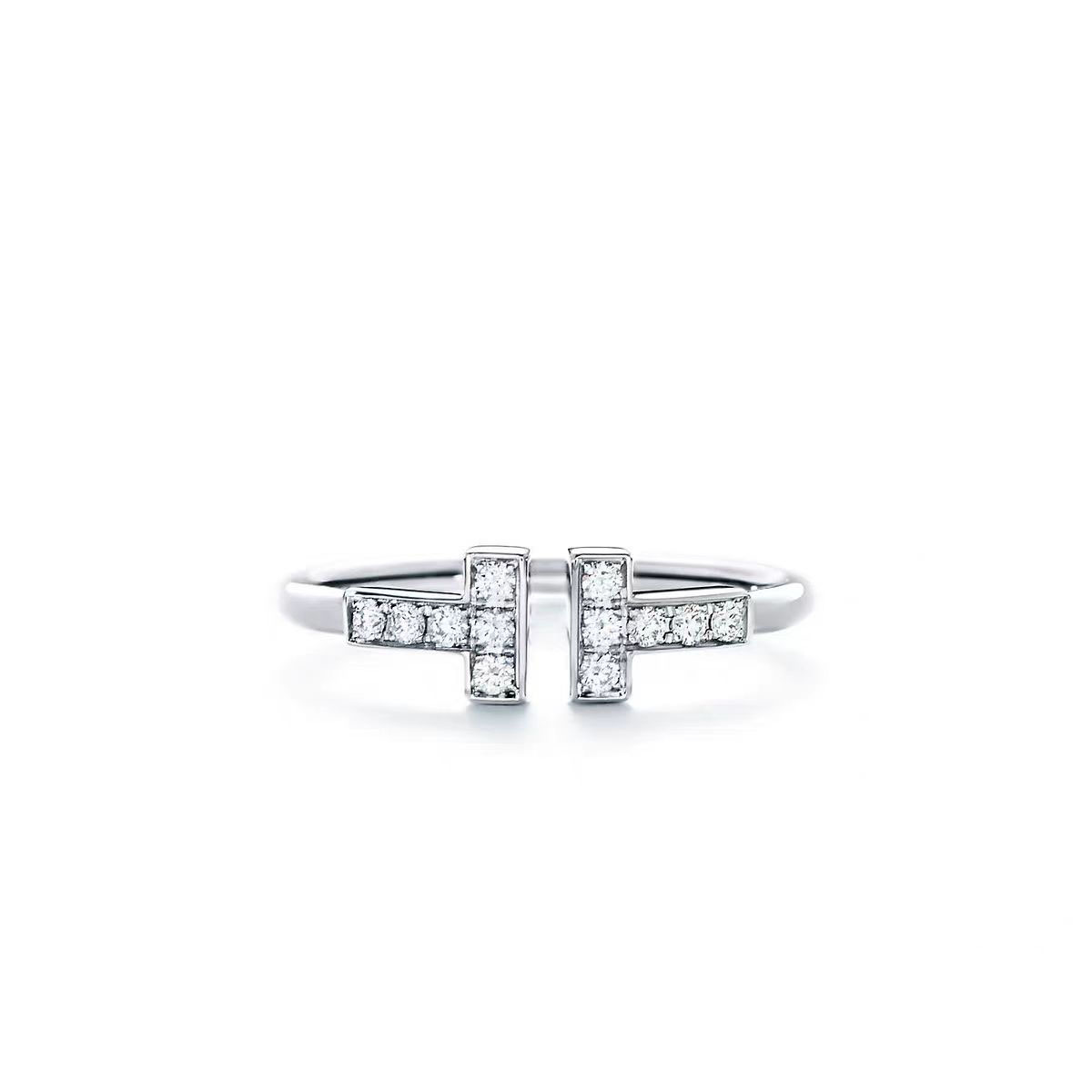 Tiffany Doube T Rings - Original Replica Club